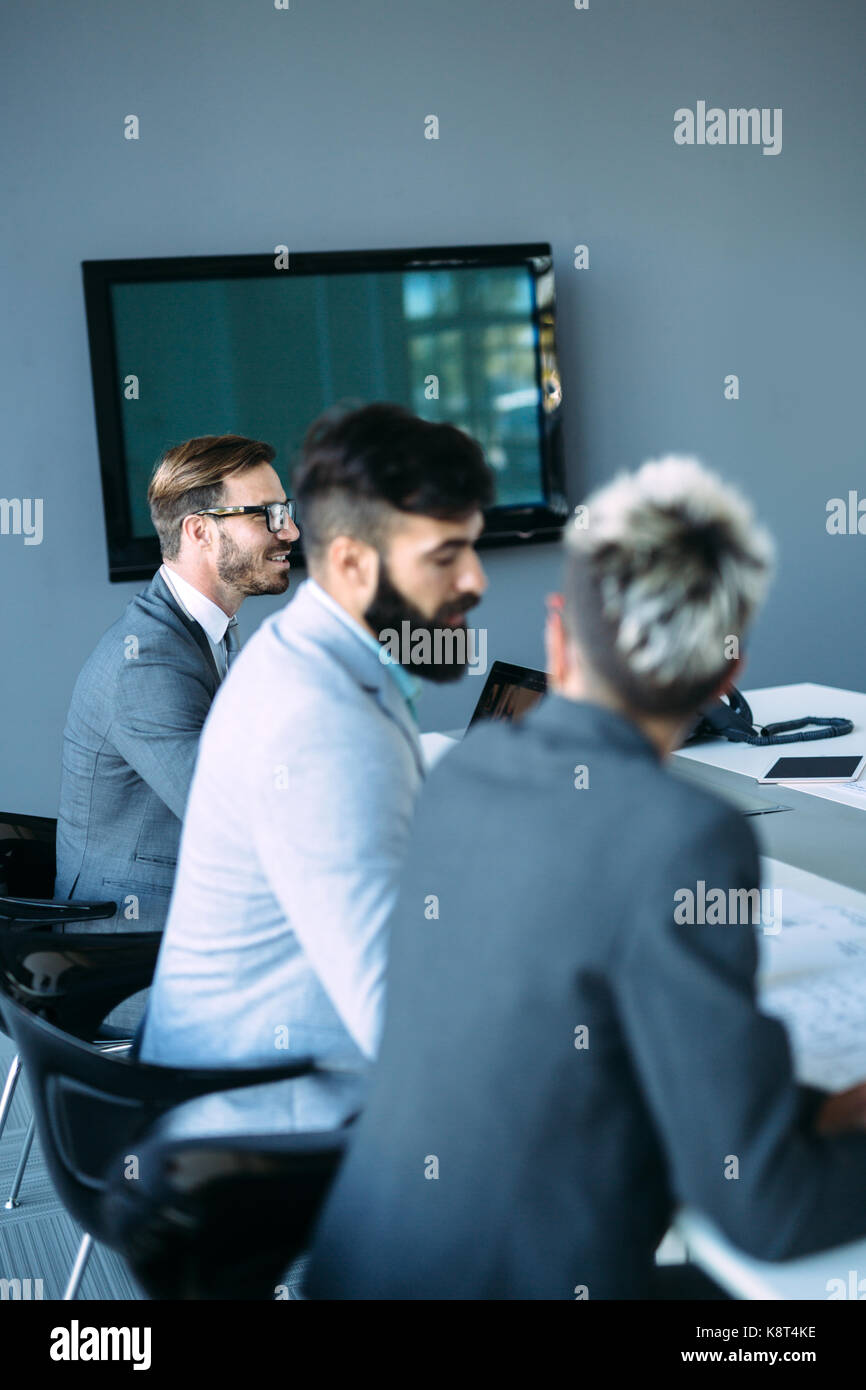 Picture of architects on business meeting in office Stock Photo