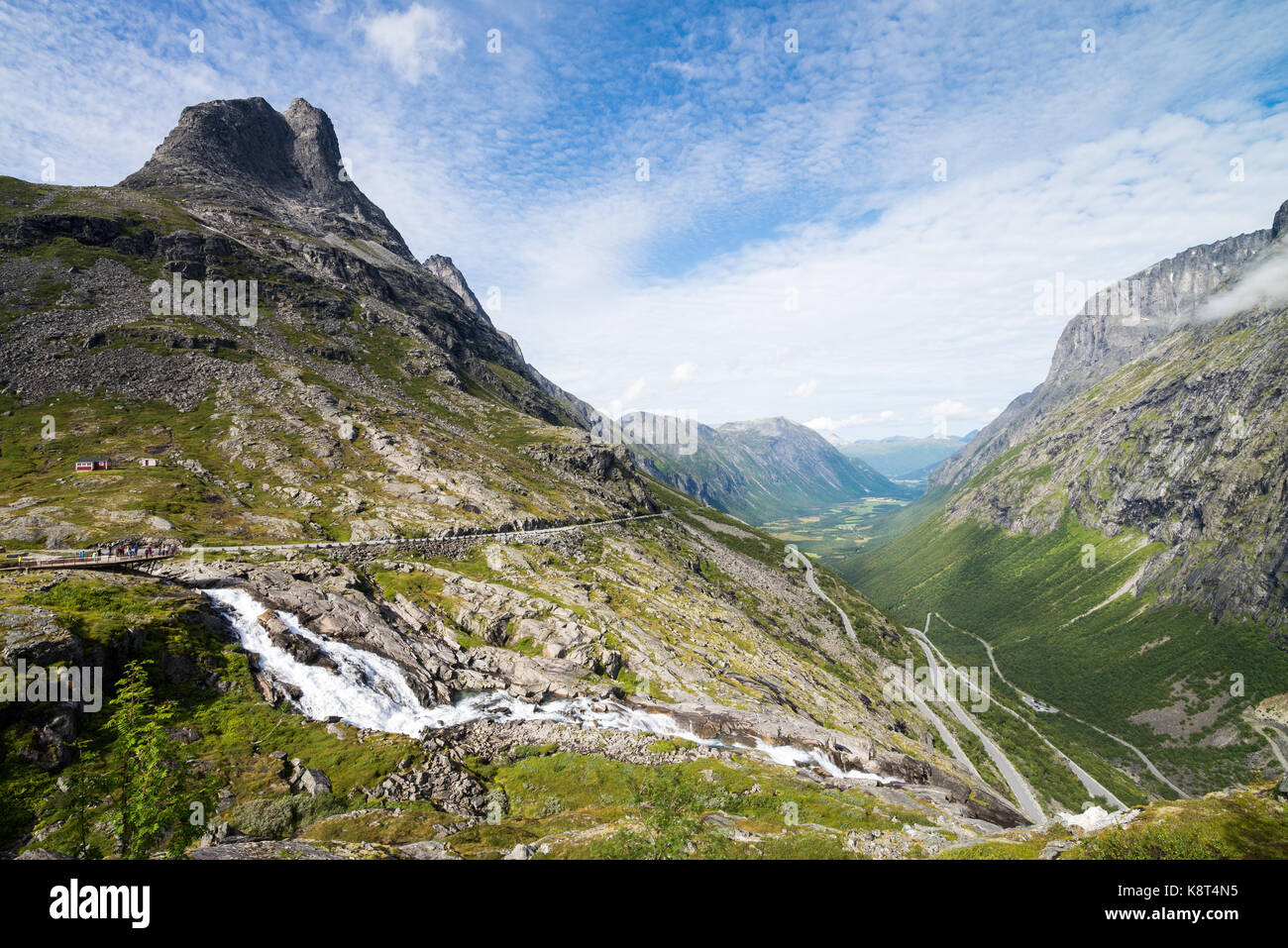 Trollstigen near Andalsnes, Norway, Scandinavia, Europe. Stock Photo