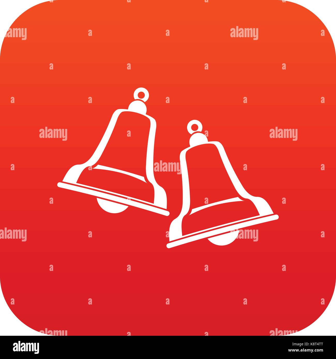 Bells icon digital red Stock Vector Image & Art - Alamy