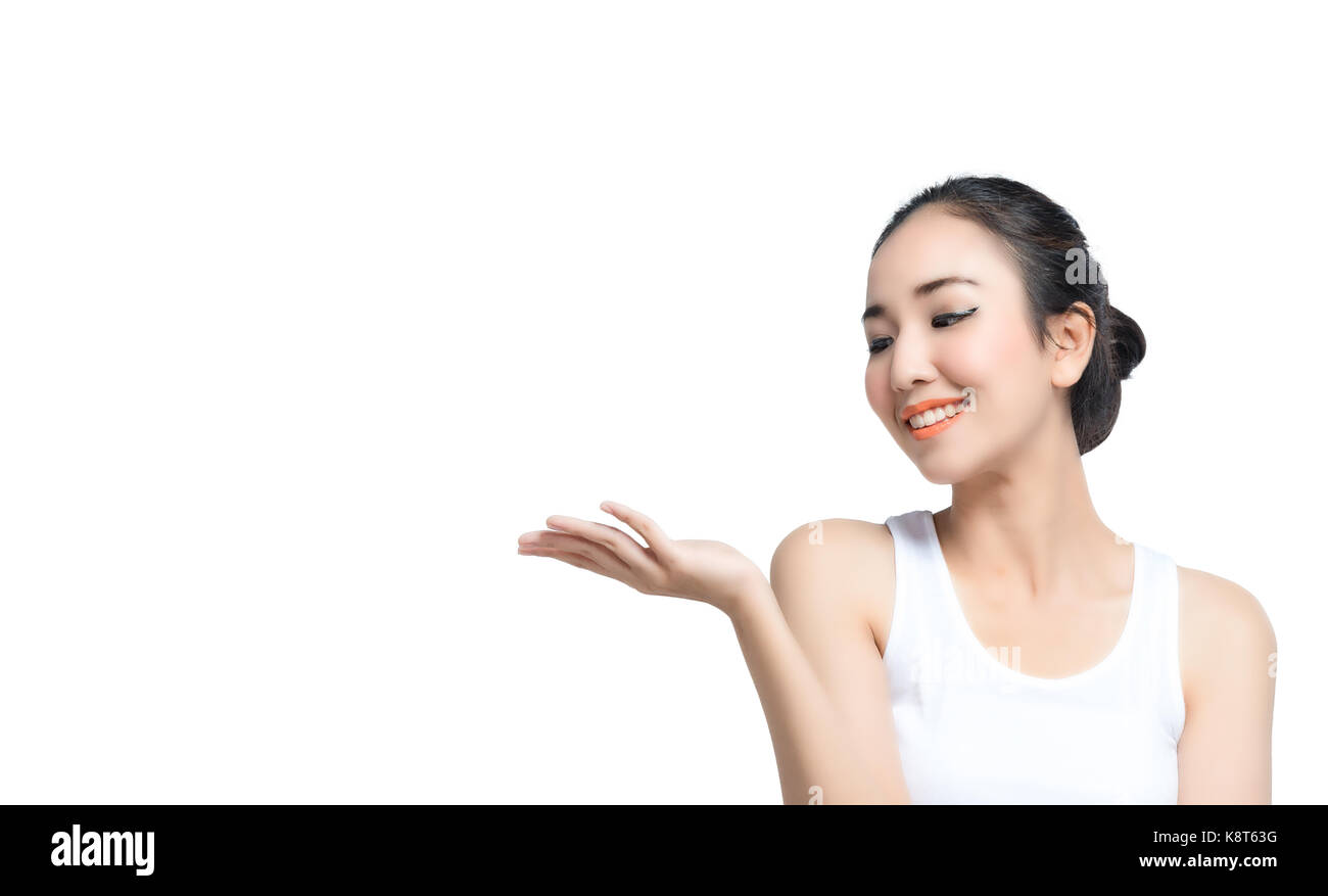 Beautiful young japanese woman in Cut Out Stock Images & Pictures - Alamy