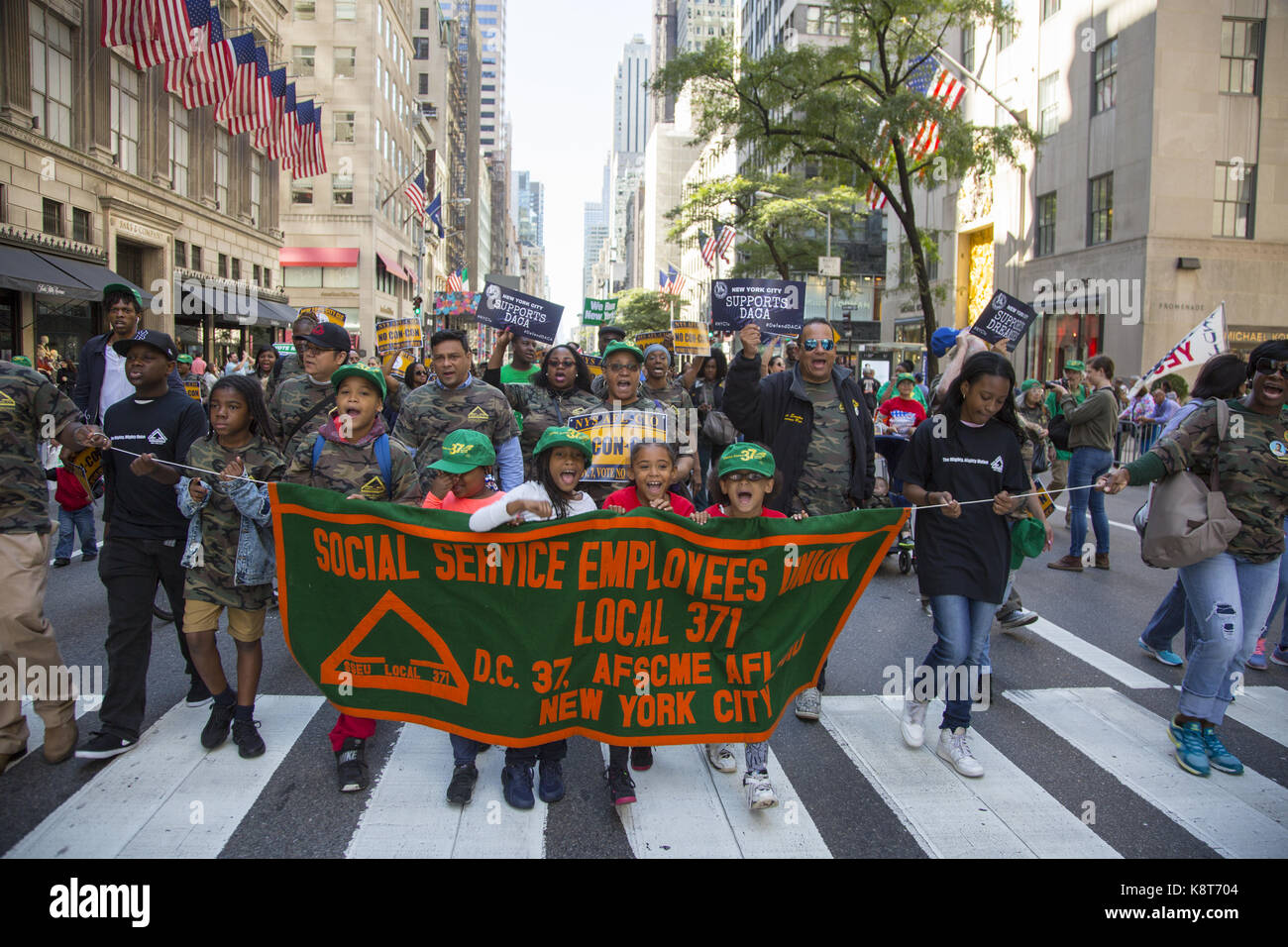 Labor day Parade in New York City which is still a strong union town