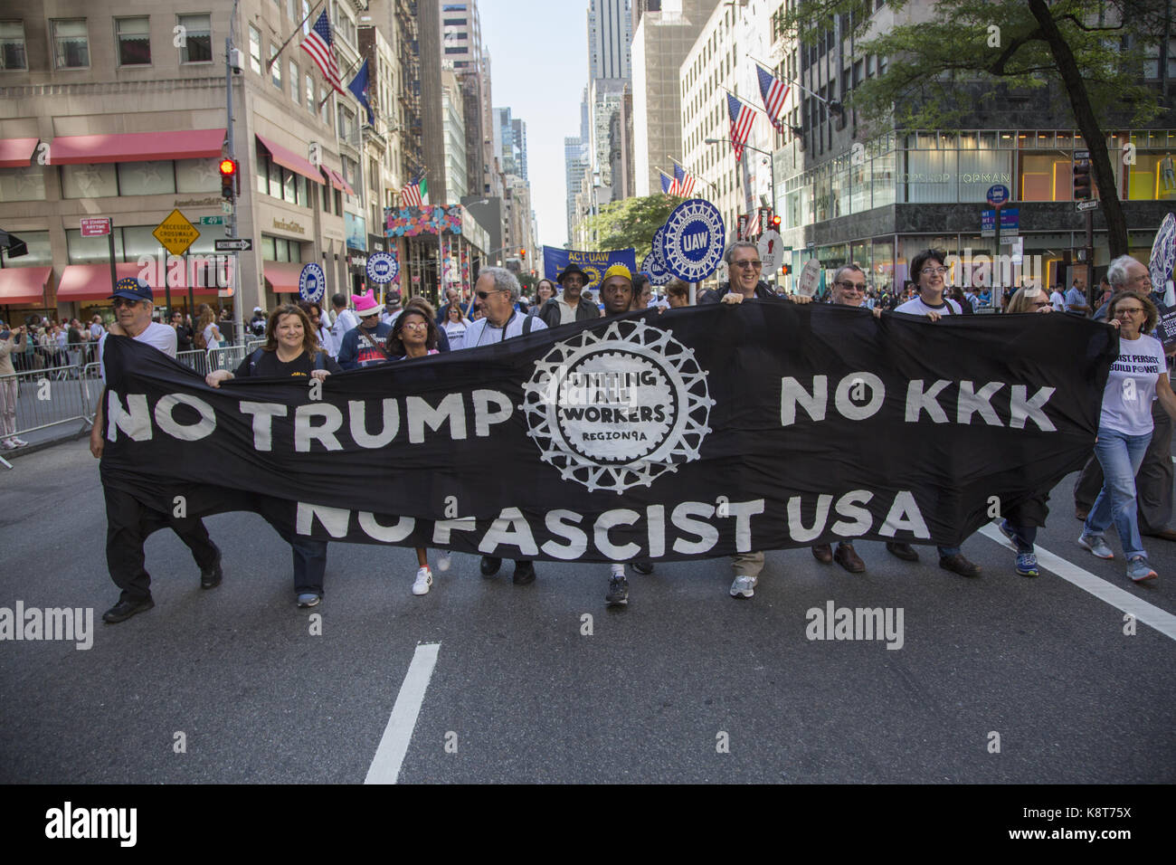 Labor day Parade in New York City which is still a strong union town