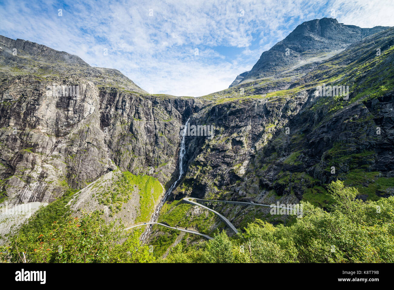 Trollstigen near Andalsnes, Norway, Scandinavia, Europe Stock Photo