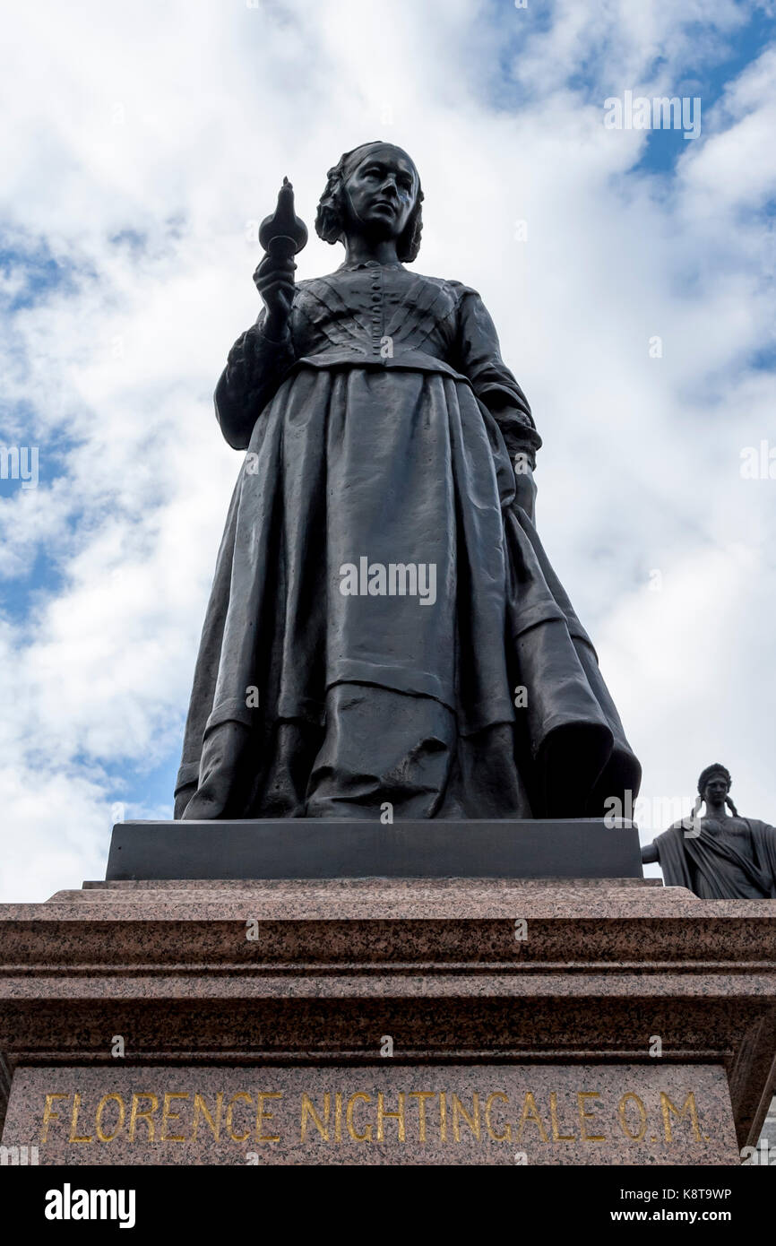 The Florence Nightingale Statue, Waterloo Place, Pall Mall, London, UK