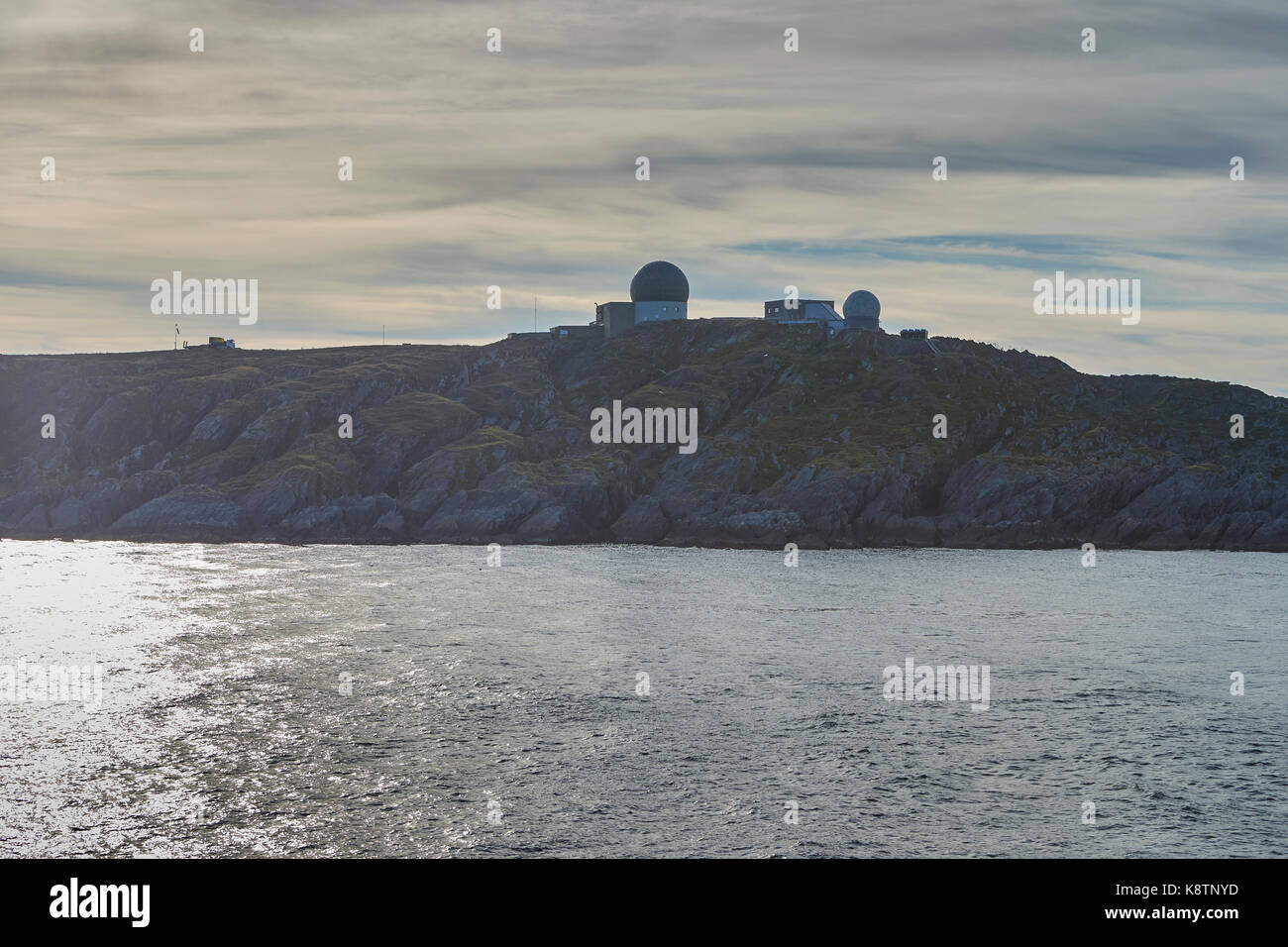 The Radar Domes Of The Norwegian Intelligence Service Globus II Radar  System Located In Vardø On The Eastern Coast Of Northern Norway Stock Photo  - Alamy