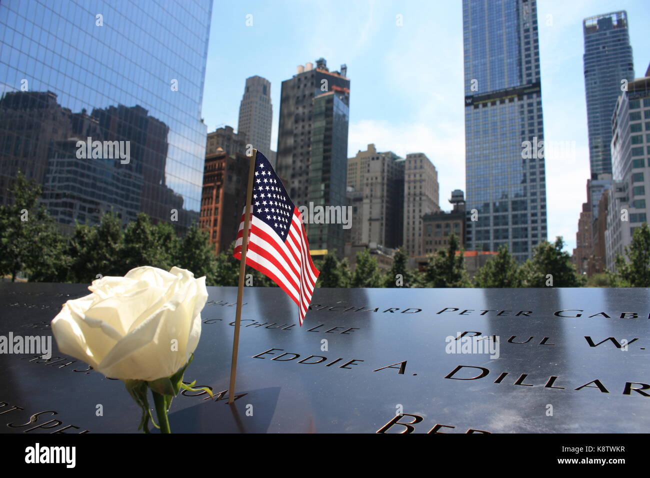 Ground Zero 911 Memorial Stock Photo