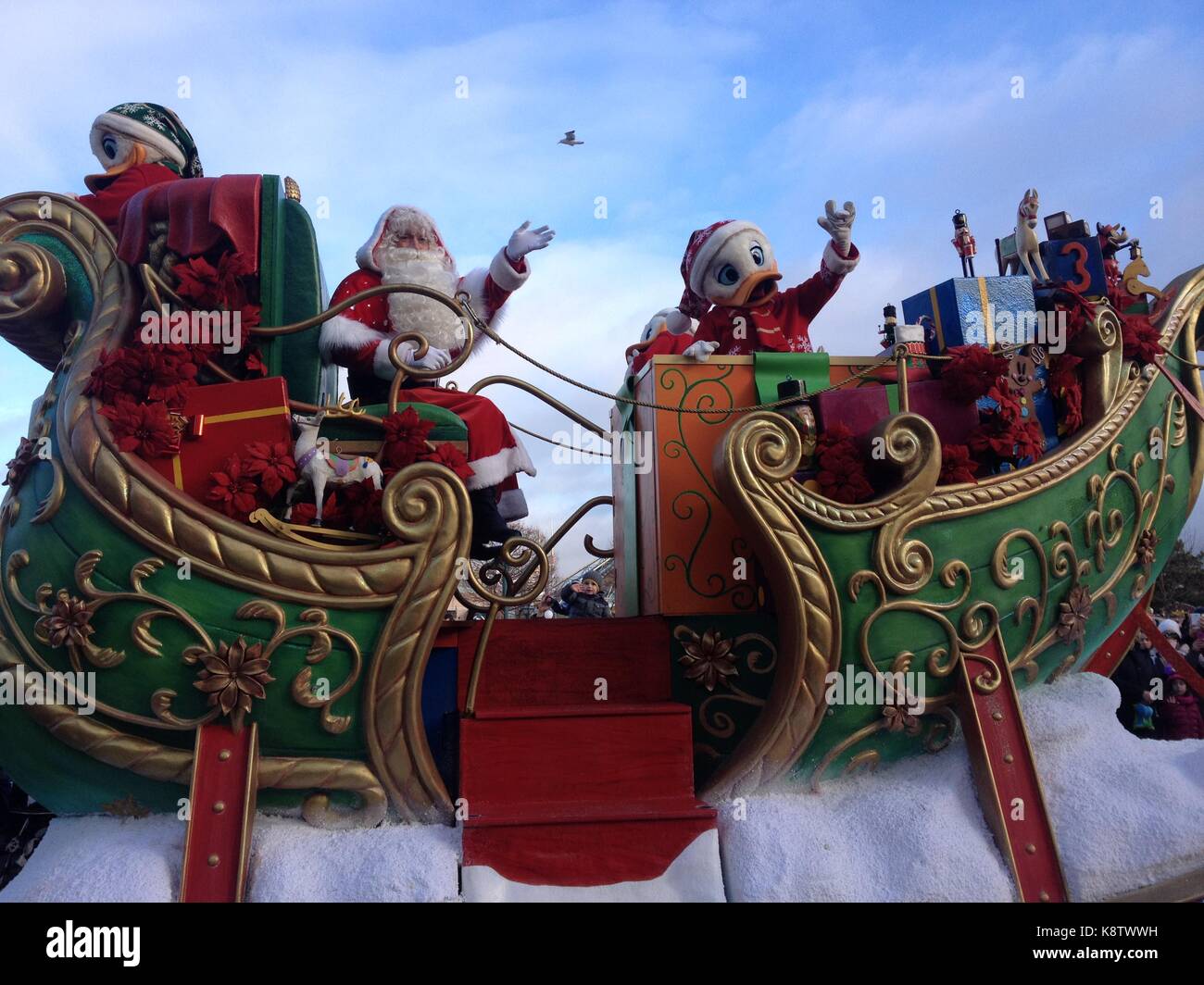Christmas at Disneyland Paris Stock Photo