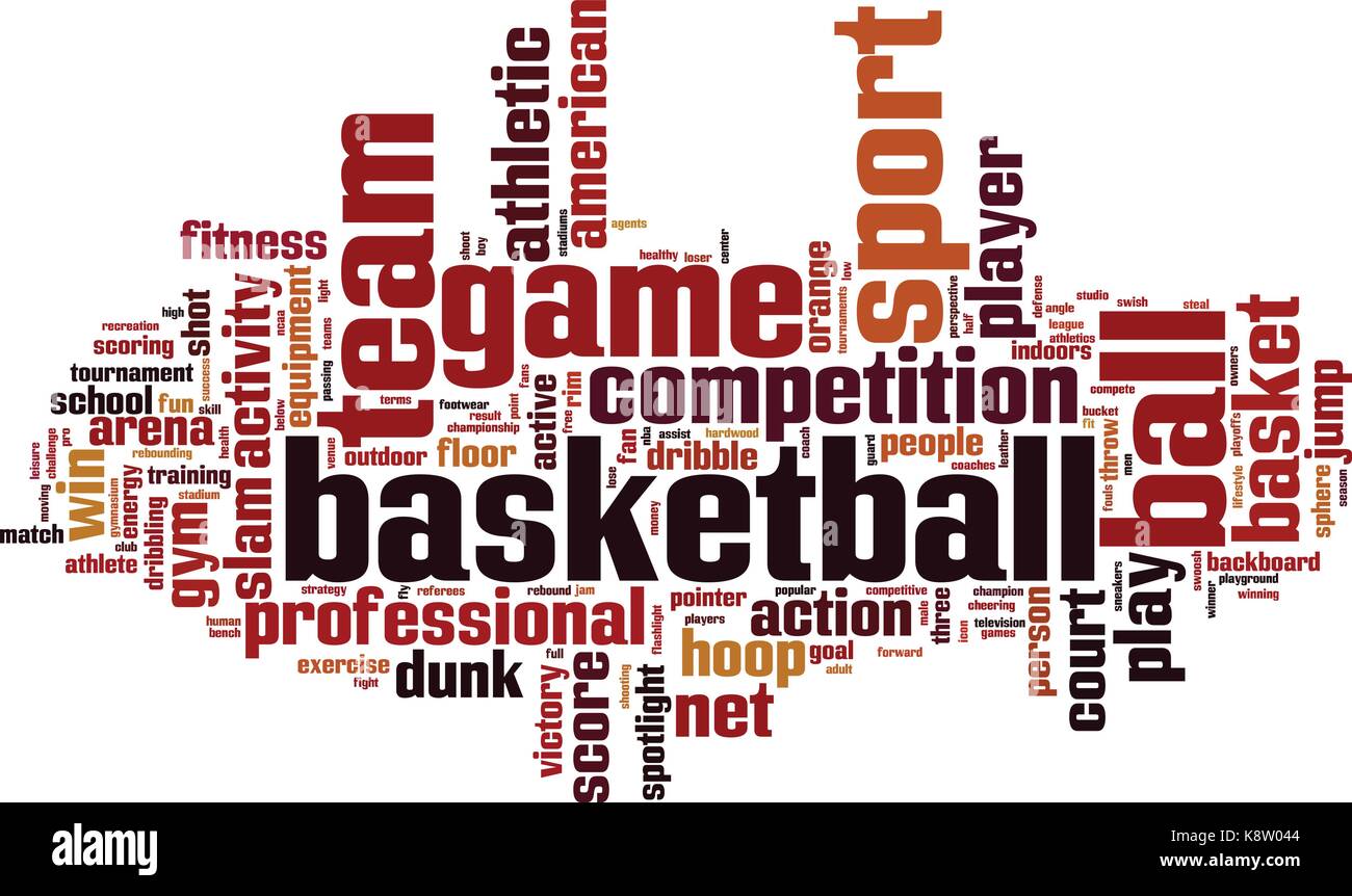 Basketball word Stock Vector Images Alamy