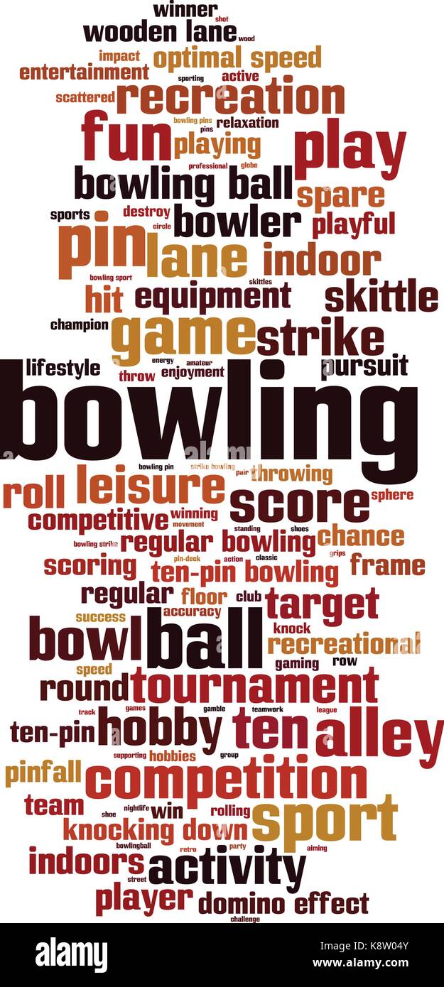 Bowling word cloud concept. Vector illustration Stock Vector Image & Art Alamy