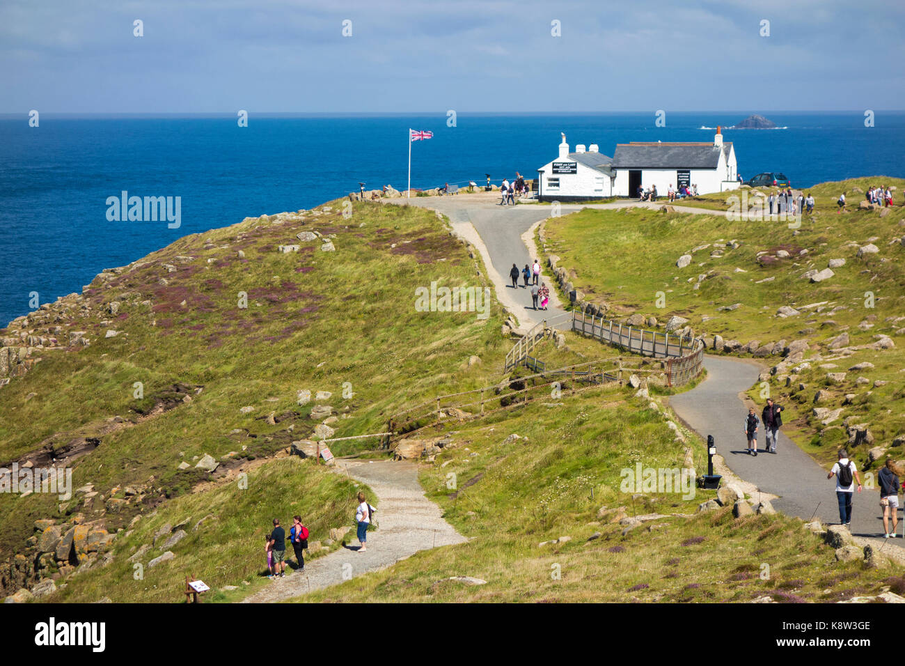 First and last house, lands end Stock Photo Alamy