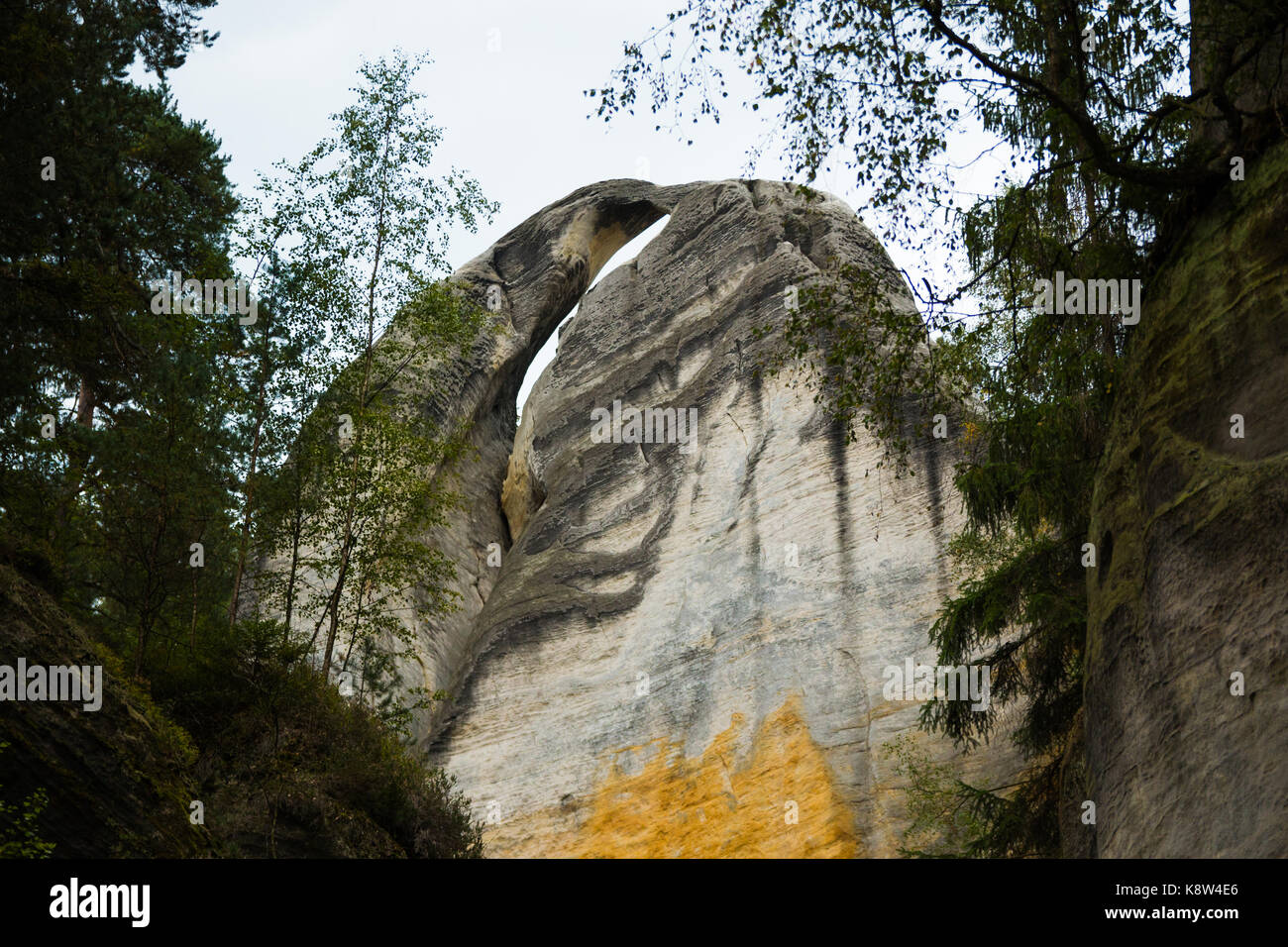 Unique rocks mountain Adrspasske skaly in national park Adrspach, Czech ...