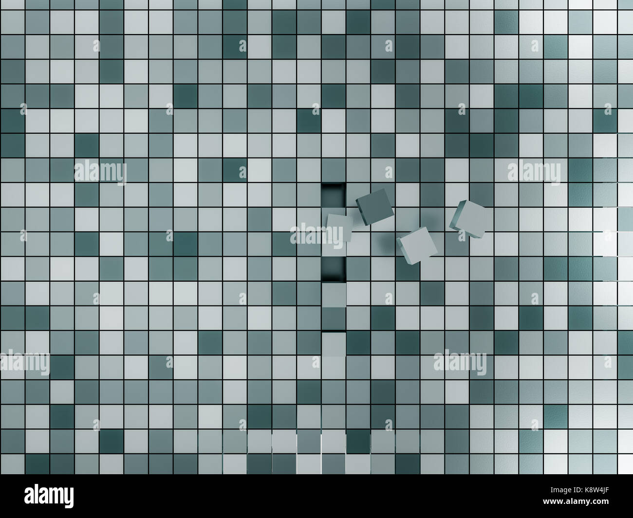 3d rendering of abstract cubes background Stock Photo - Alamy