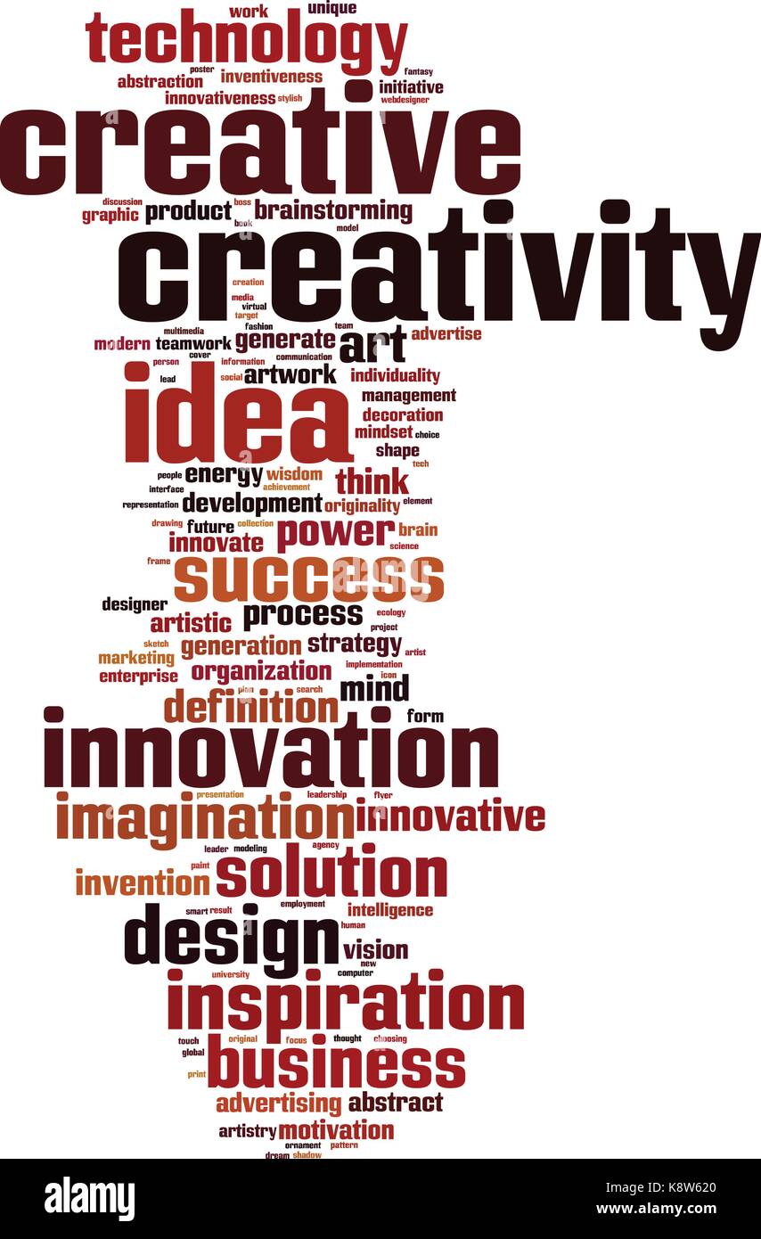 Creativity word cloud concept. Vector illustration Stock Vector Image ...