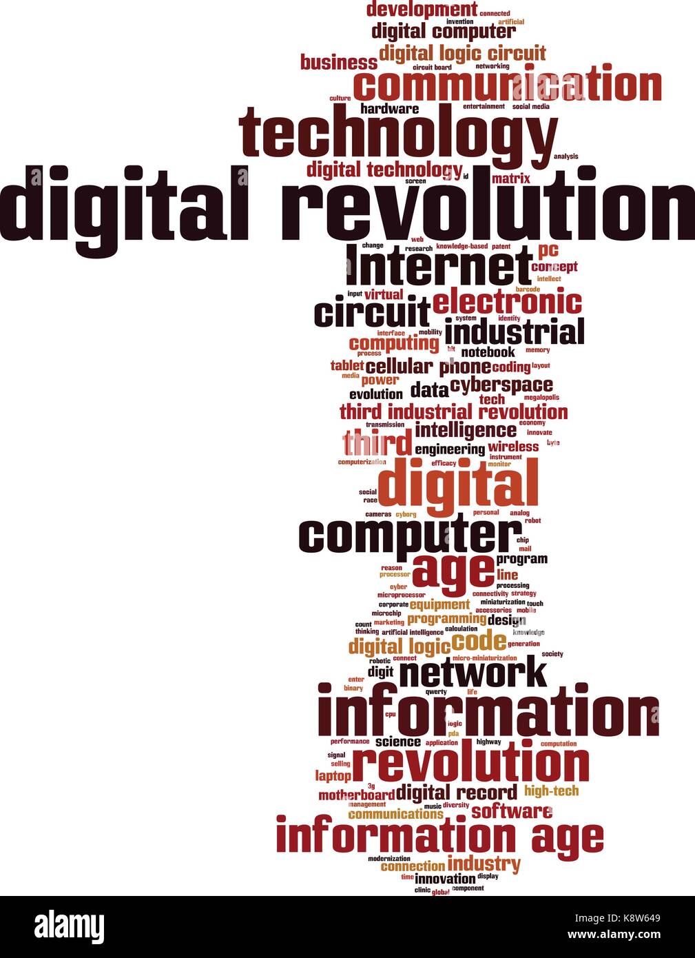 Digital revolution word cloud concept. Vector illustration Stock Vector ...