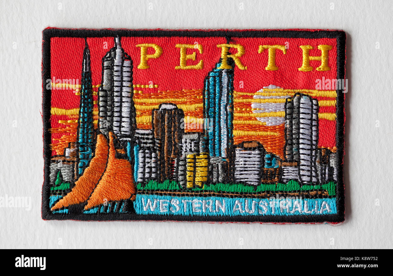 Vintage souvenir patch from perth australia hires stock photography and images Alamy