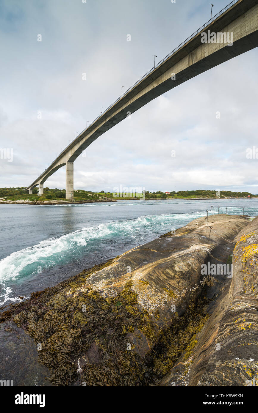 Whirlpools of the maelstrom of Saltstraumen, Nordland, Norway