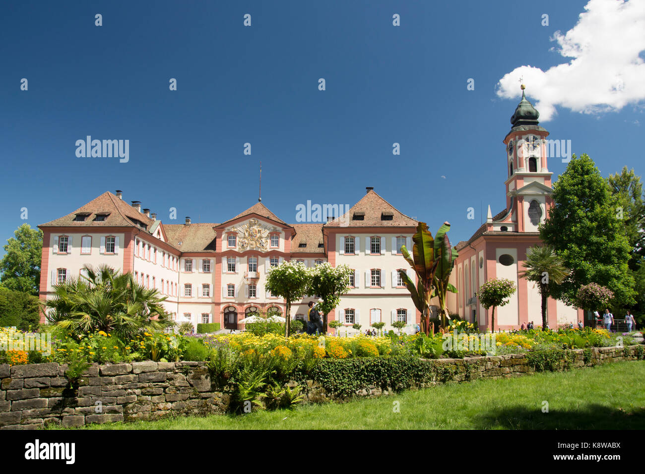 Schloss Mainau within its garden estate on Mainau Island, Lake Constance (Bodensee), southern Germany Stock Photo