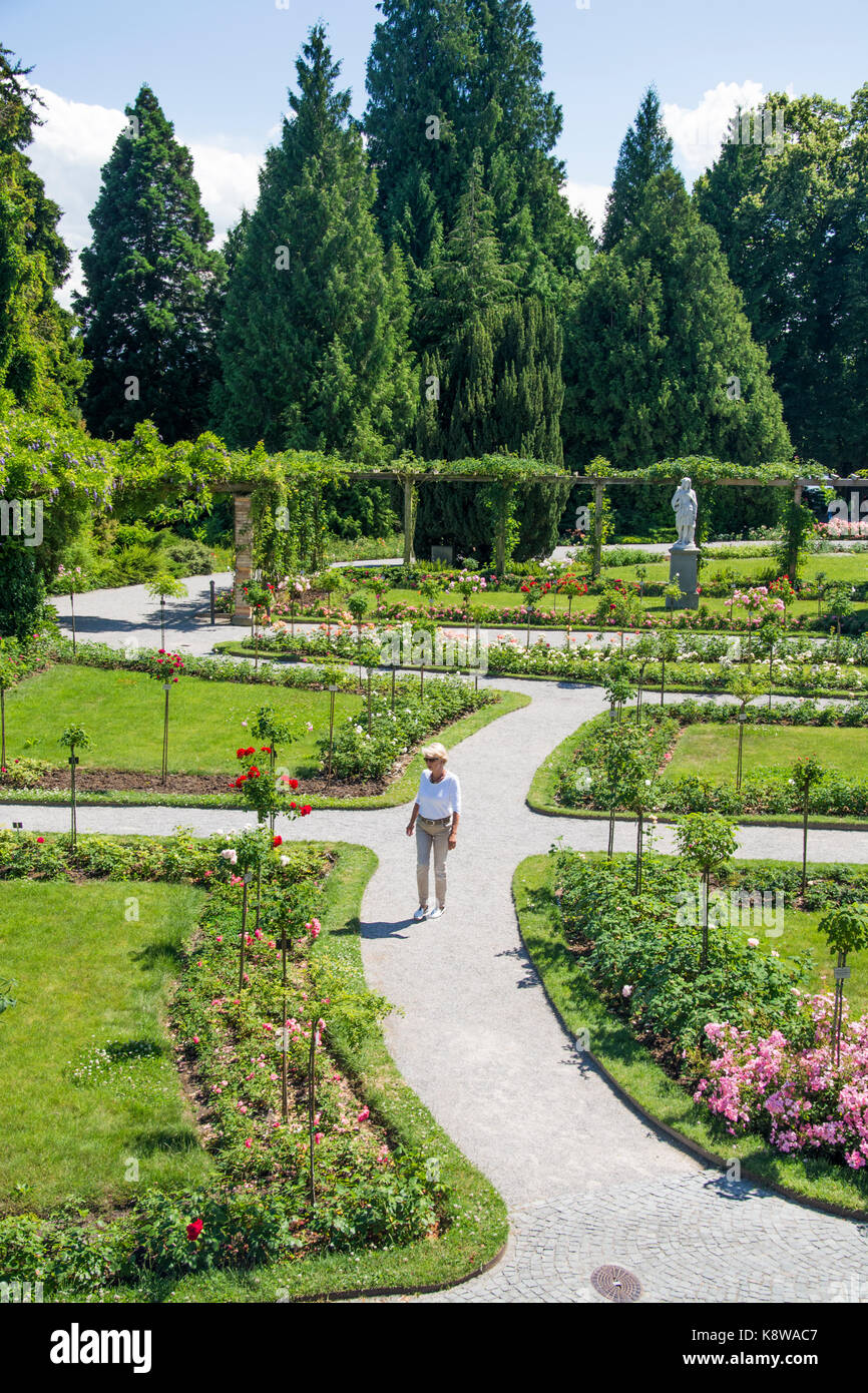 Garden estate on Mainau Island, Lake Constance (Bodensee), southern Germany Stock Photo