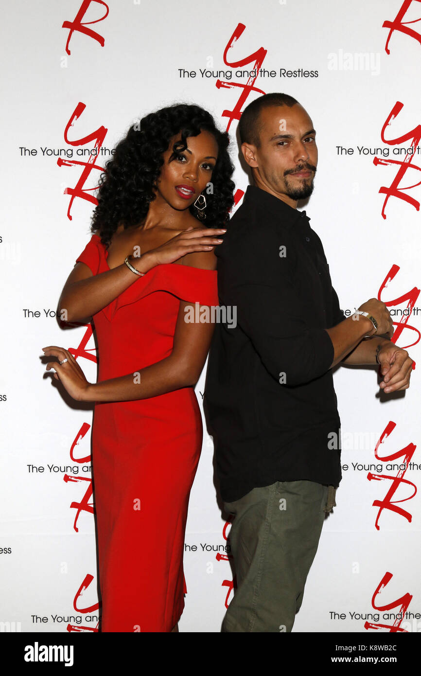 Young and Restless Fan Event 2017 at the Marriott Burbank Convention Center on August 19, 2017 in Burbank, CA  Featuring: Mishael Morgan, Bryton James Where: Burbank, California, United States When: 20 Aug 2017 Credit: Nicky Nelson/WENN.com Stock Photo
