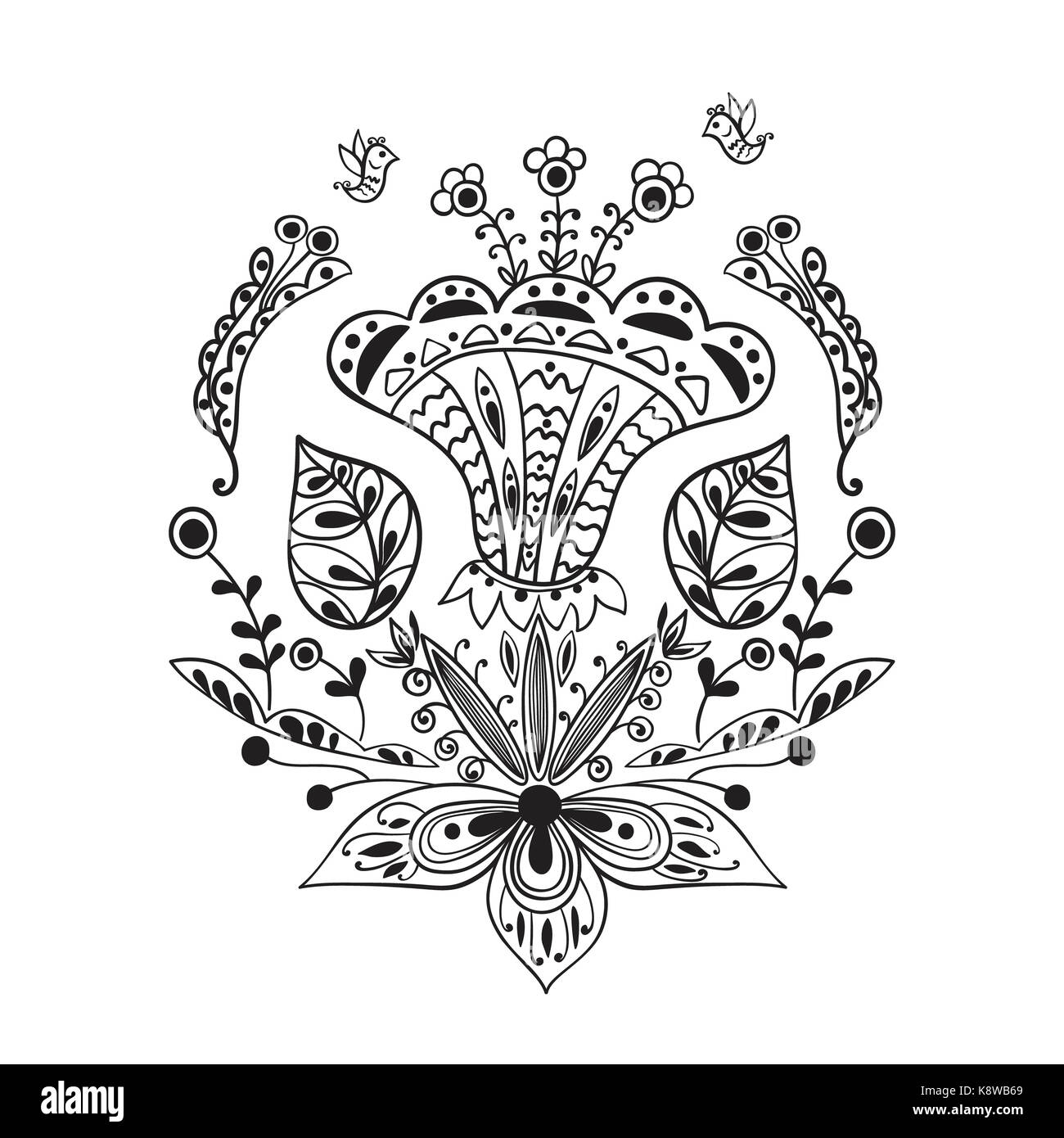 Potassium Element Red Black floral embellishment hi-res stock photography and images - Alamy