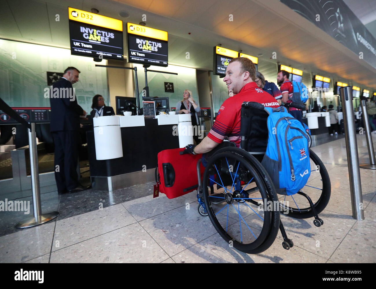 Swimming And Archery Competitor Jack Cummings At The Check In Desk