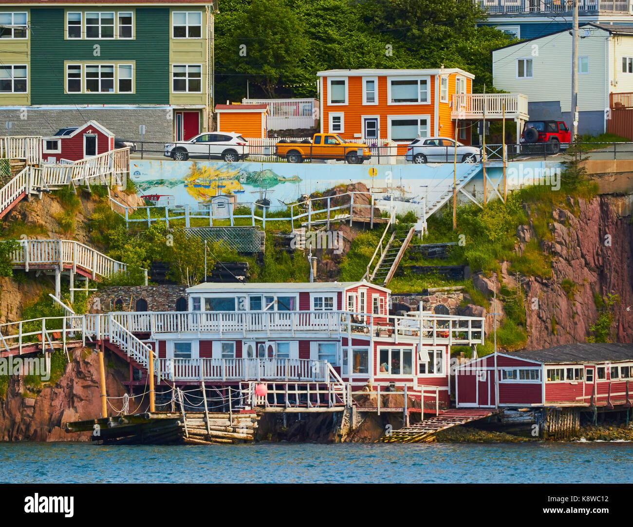 The Battery, Signal Hill, St John's, Newfoundland, Canada. Neighbourhood on Signal Hill noted