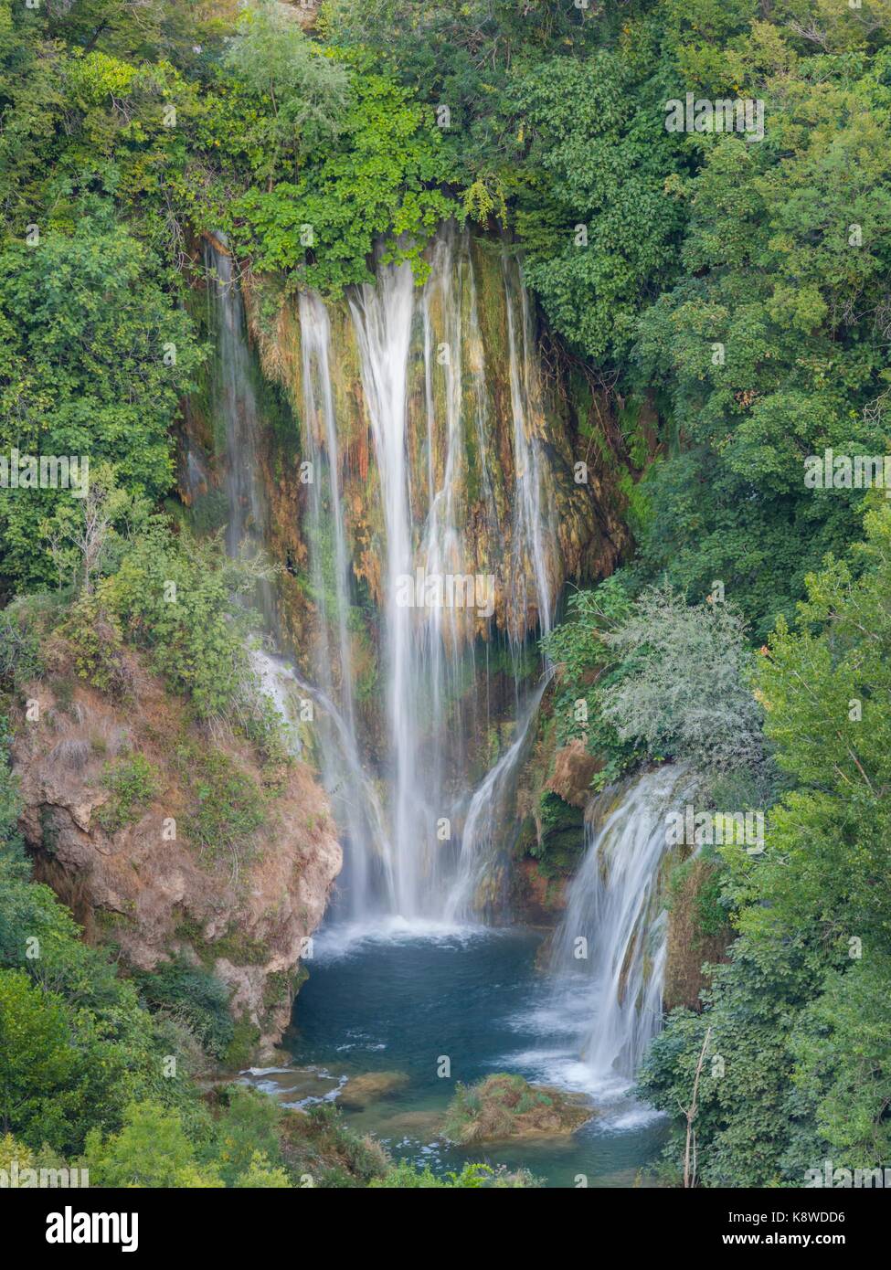 Manojlovac waterfall area in Croatia Stock Photo