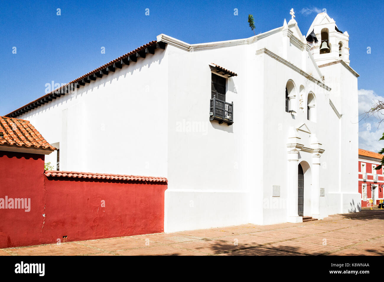 Coro Cathedral, built in XVIIth century. Coro, Falcon state, Venezuela. Stock Photo