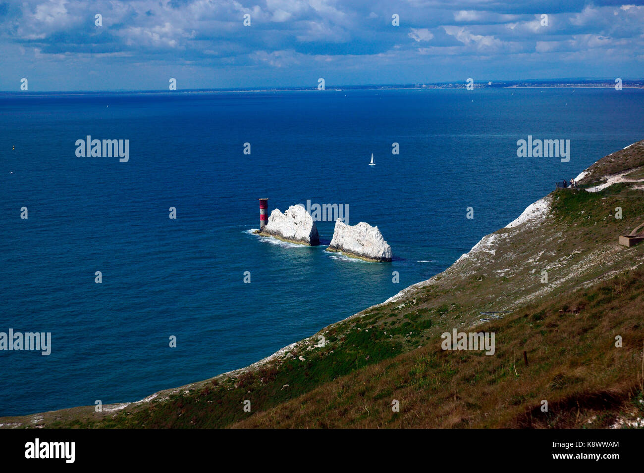 THE FAMOUS NEEDLES, ISLE OF WIGHT Stock Photo Alamy