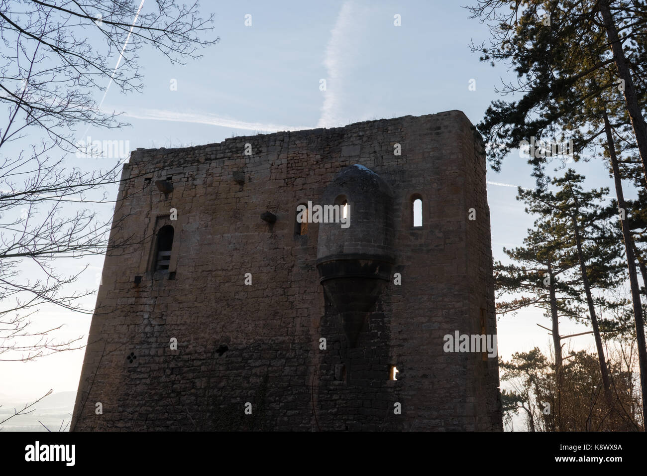 castle ruin in germany Stock Photo