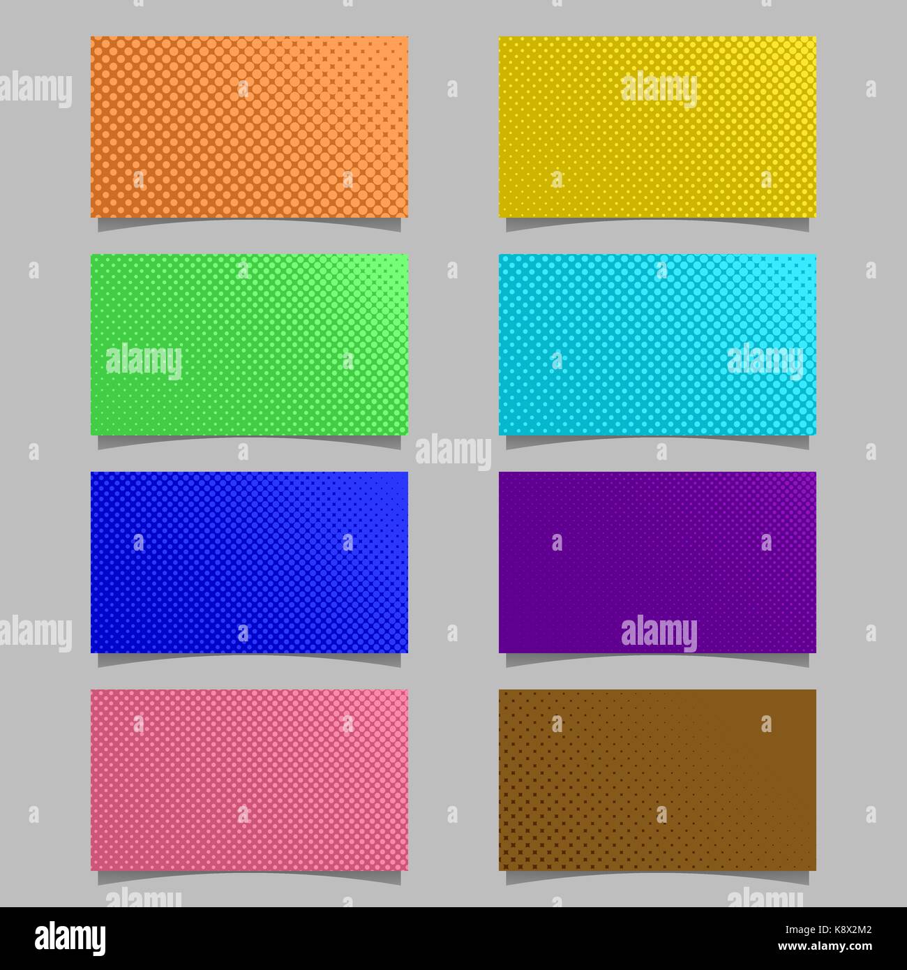 Abstract halftone dot pattern business card background template design ...