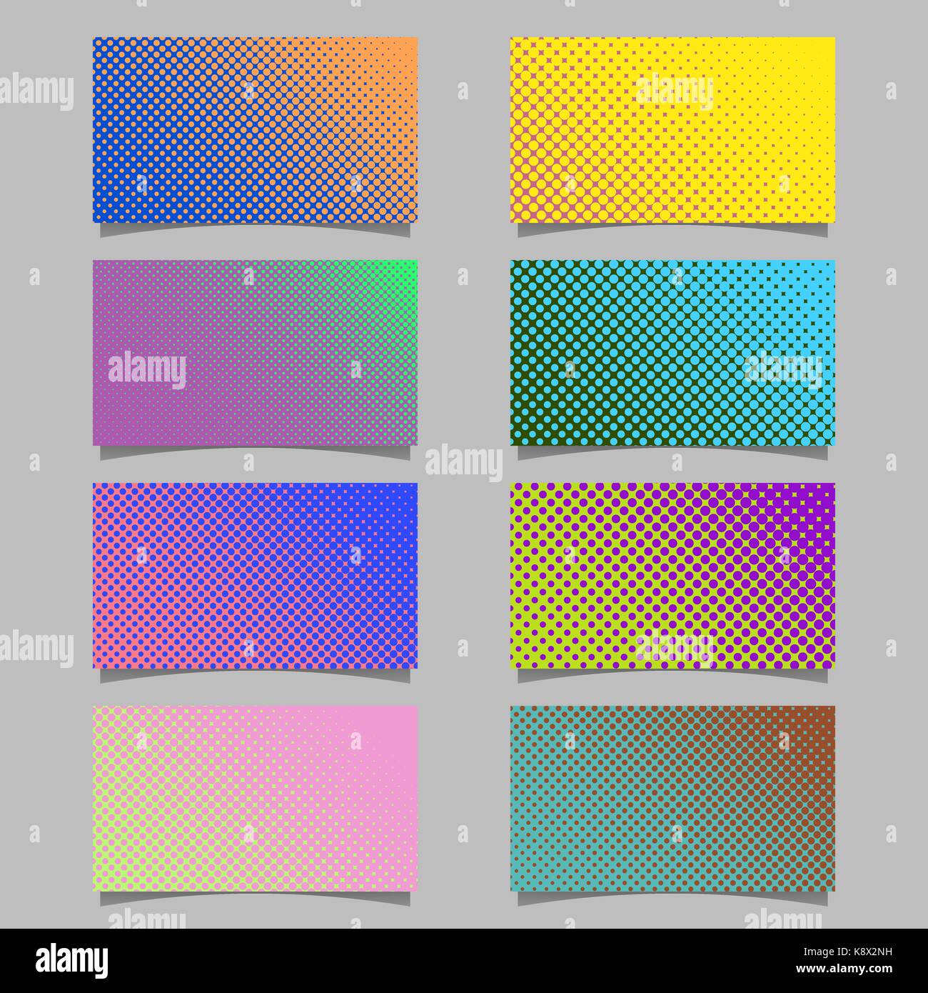 Abstract halftone dot pattern business card background template design ...