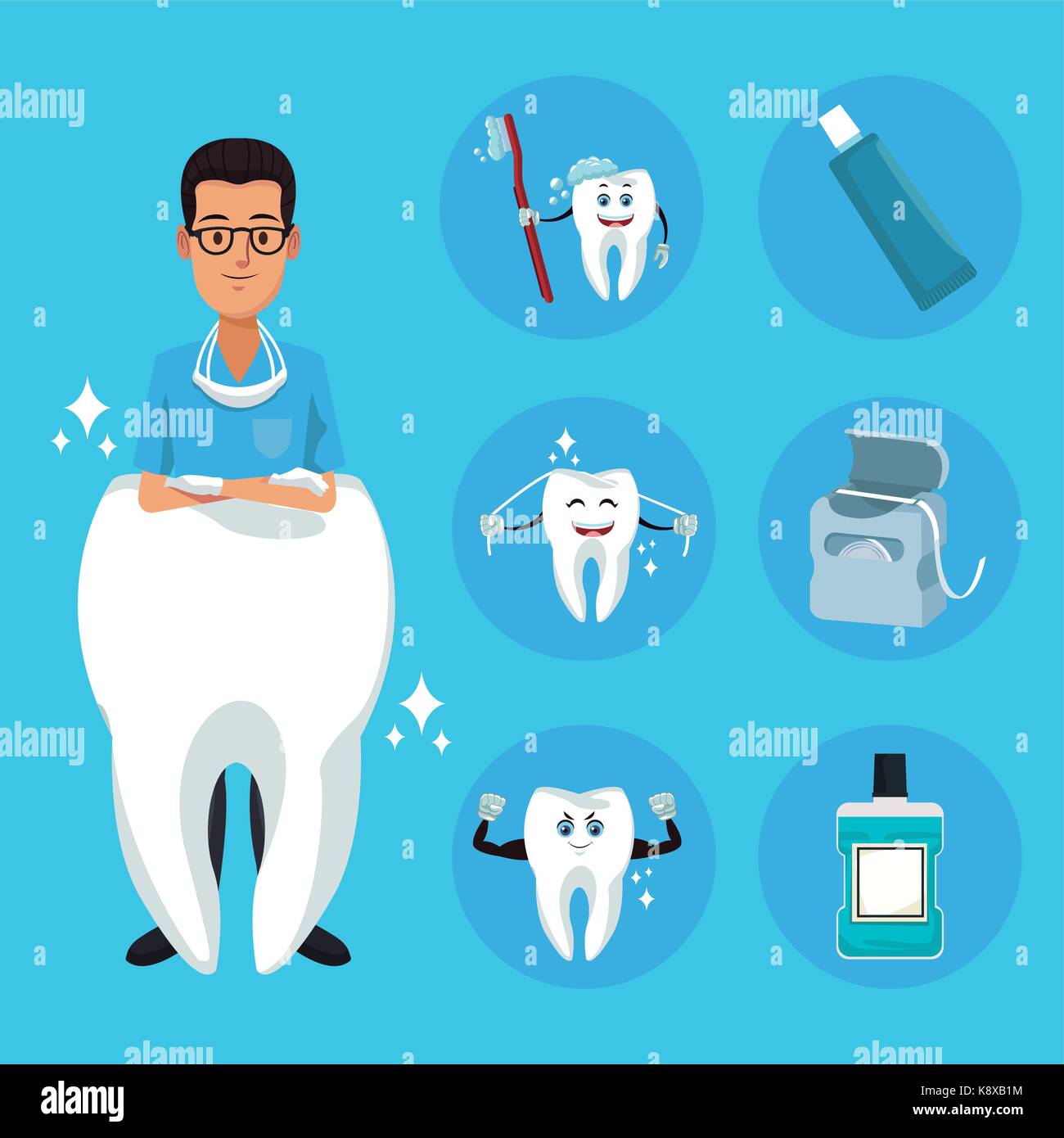 Dentist and dental care cartoons Stock Vector Image & Art Alamy