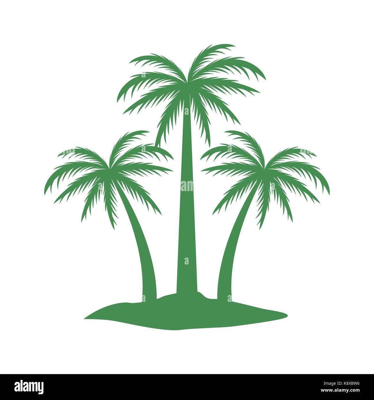 Beach tree palms Stock Vector Image & Art - Alamy