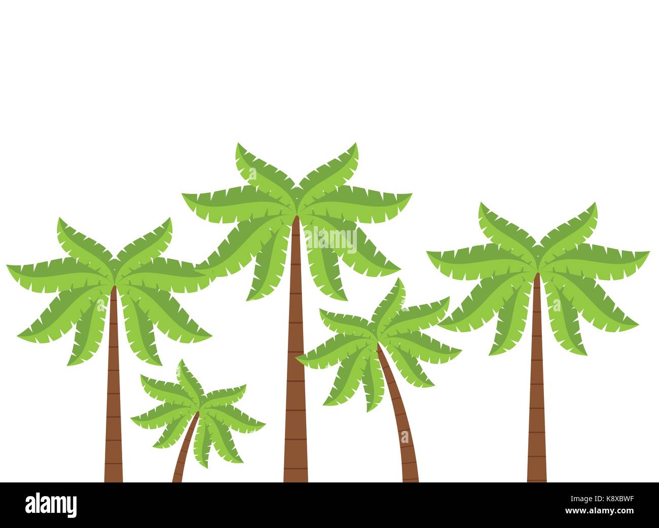 Beach tree palms Stock Vector Image & Art - Alamy
