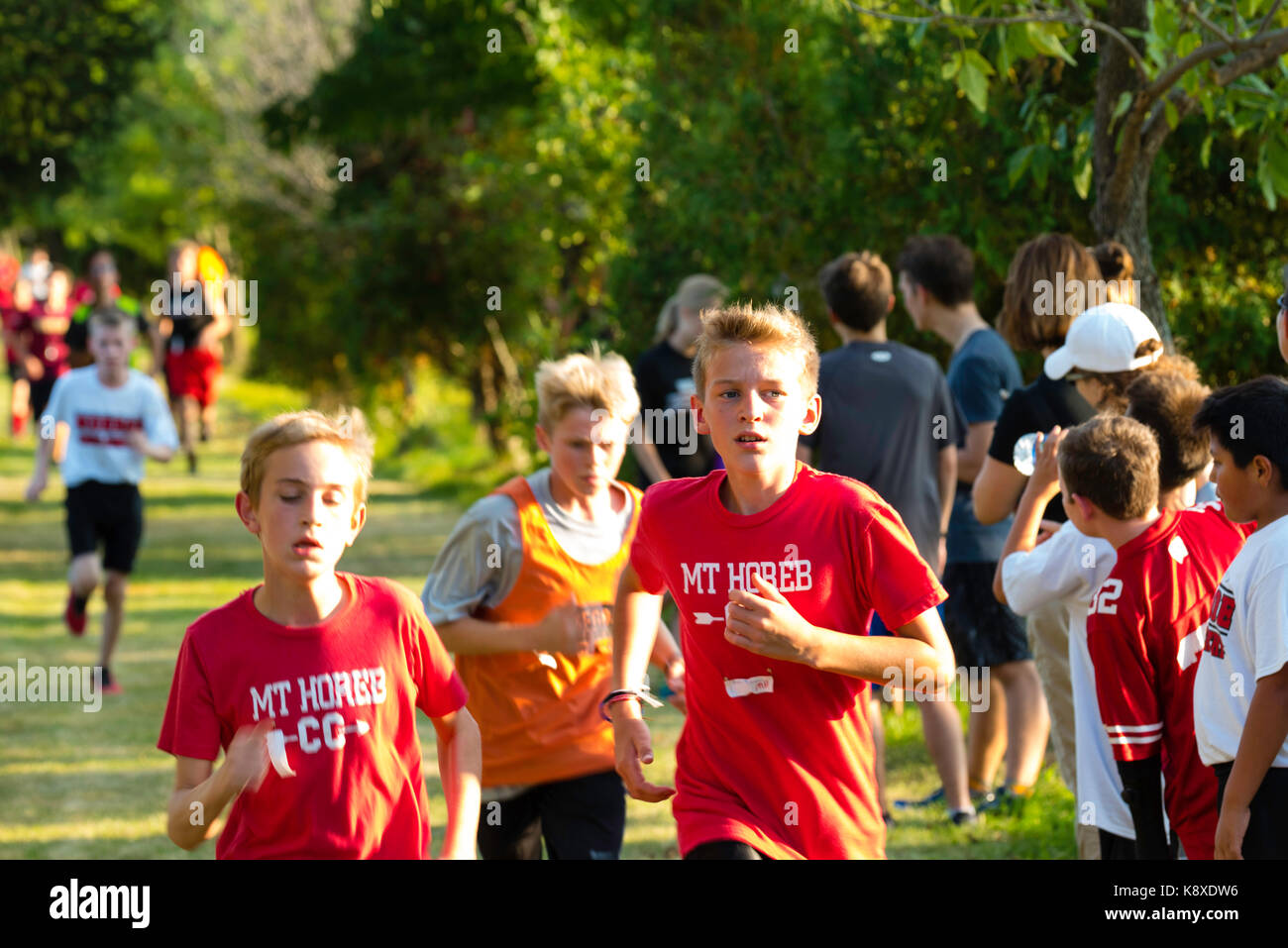 Image from a middle school cross country meet held in Oregon, Wisconsin