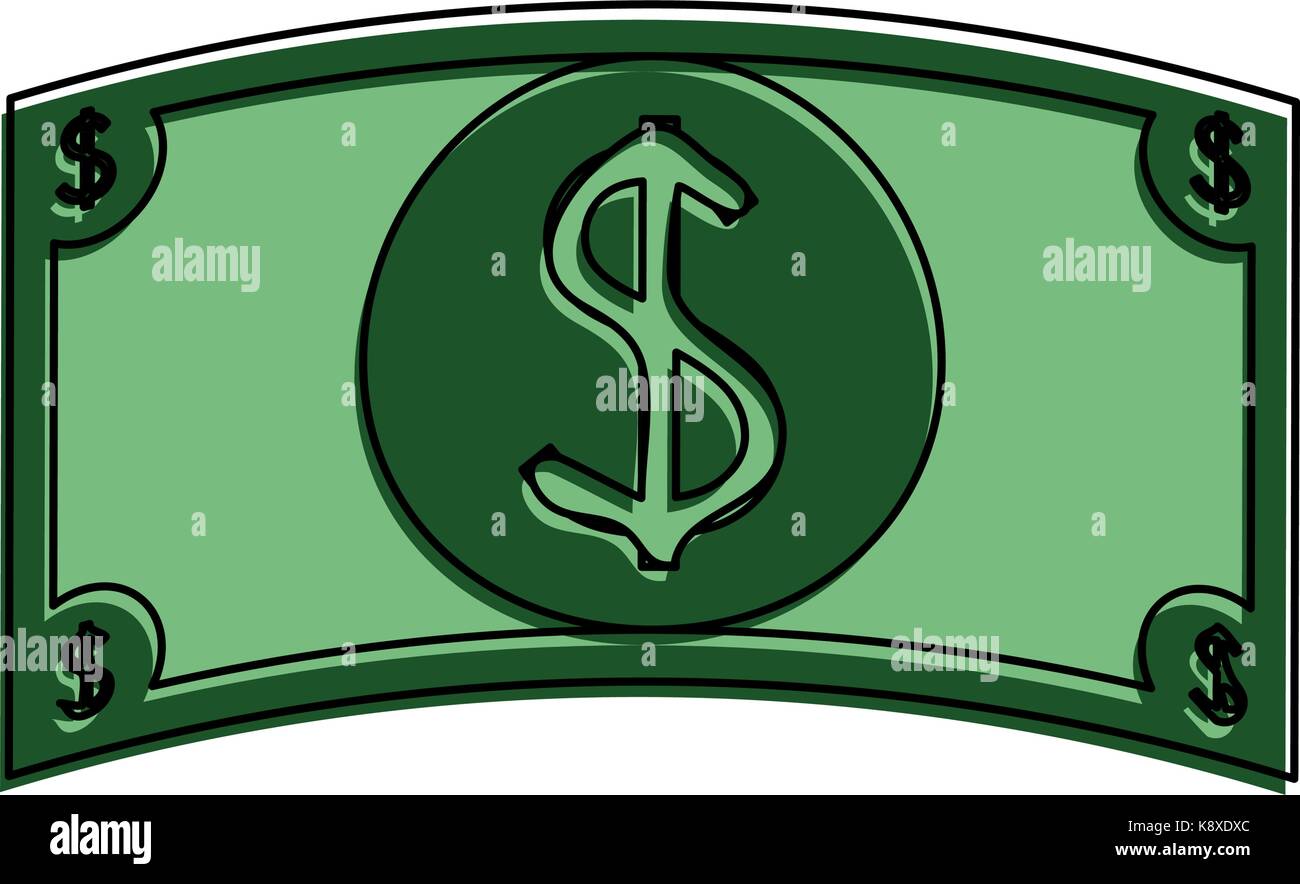 dollar bills cash money icon image Stock Vector Image & Art - Alamy