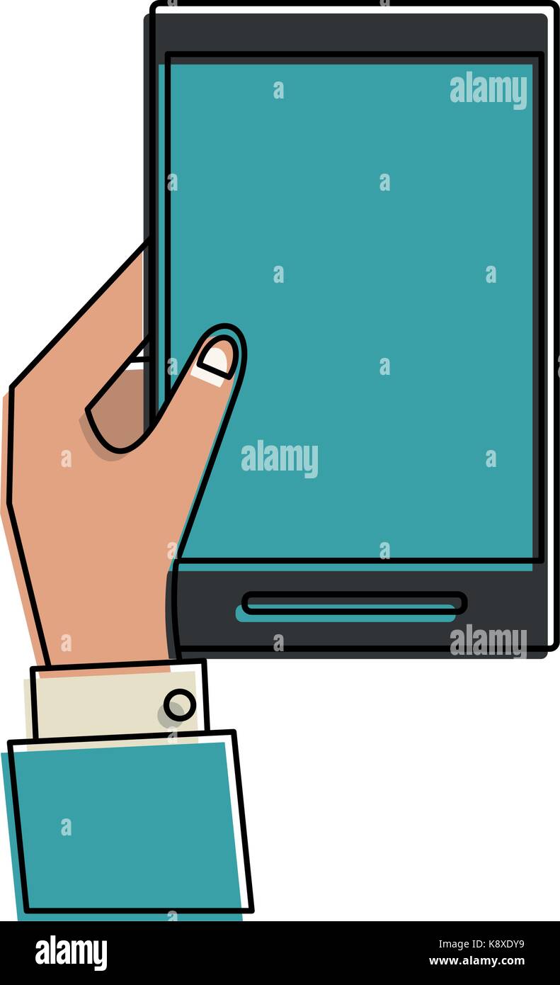 hand holding smartphone icon image Stock Vector Image & Art - Alamy