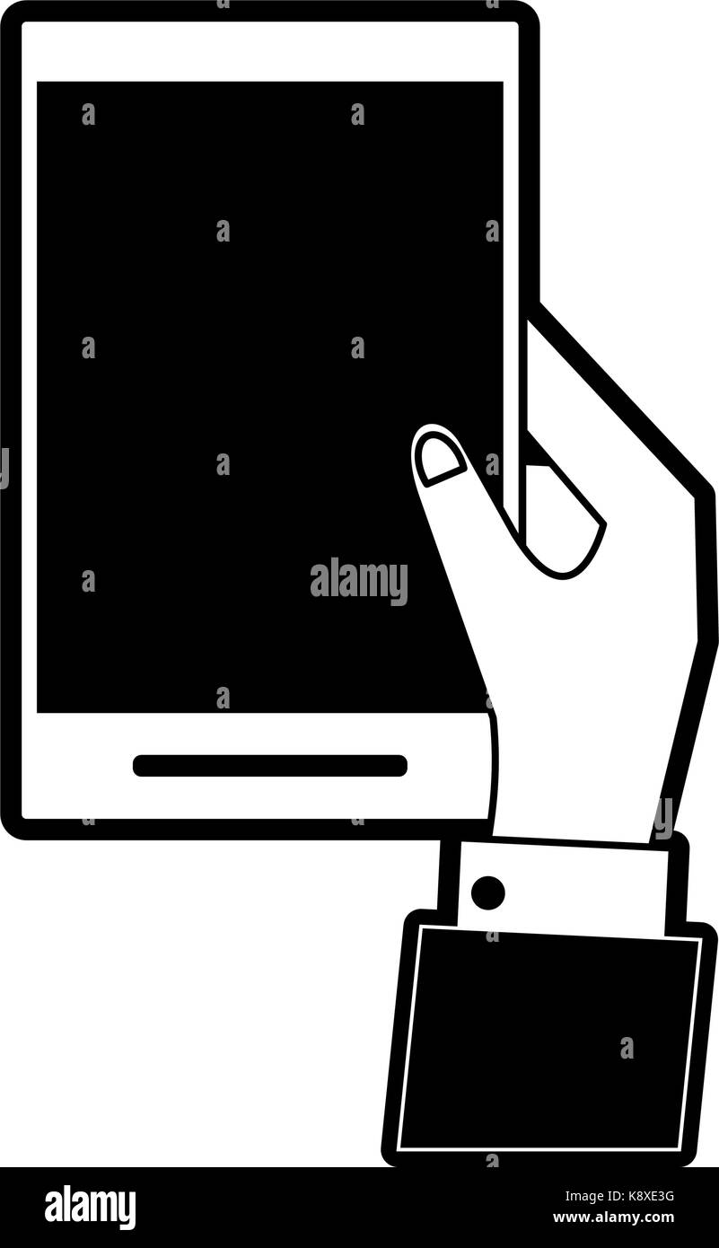 hand holding smartphone icon image Stock Vector Image & Art - Alamy