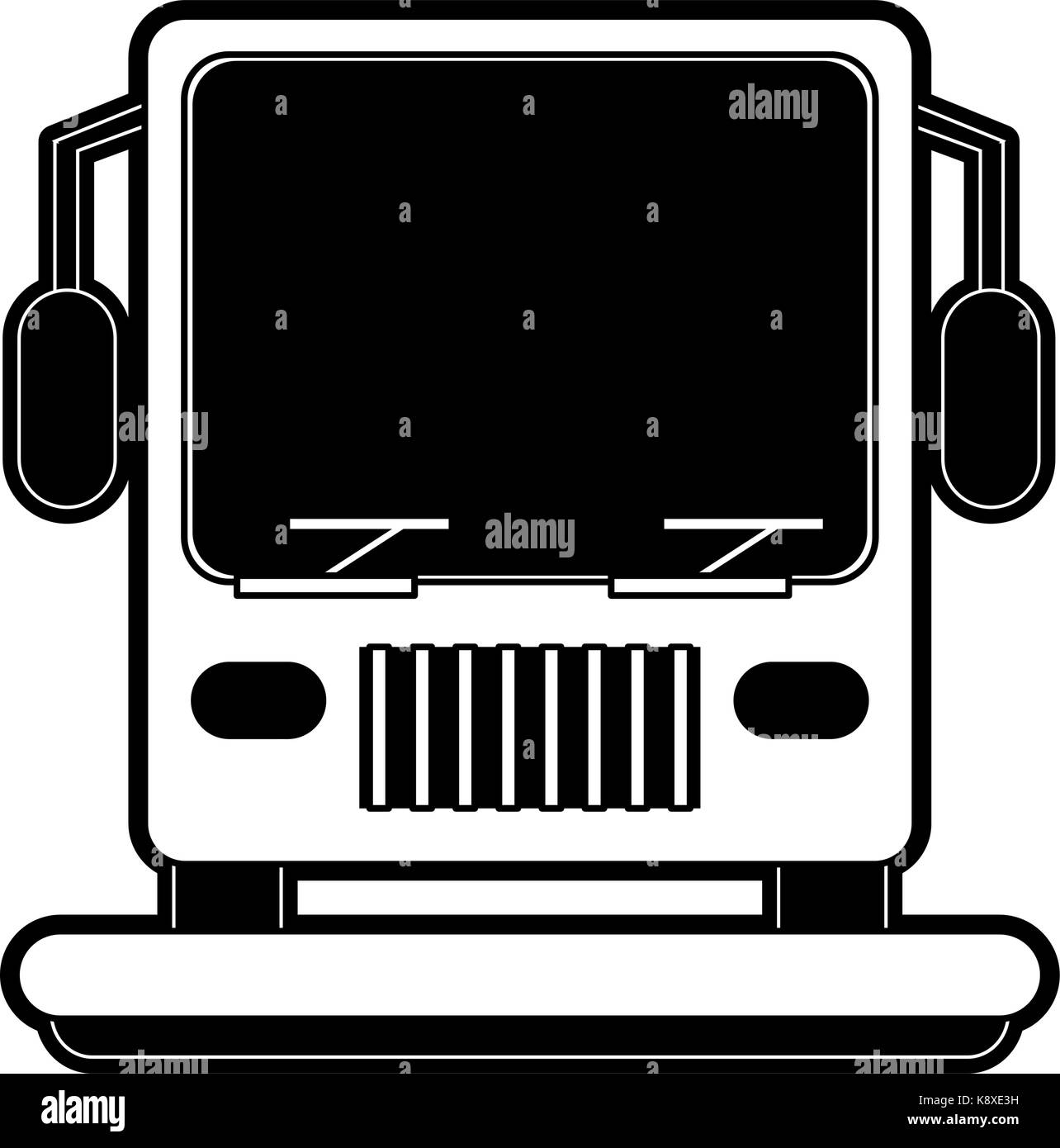 bus frontview icon image Stock Vector Image & Art - Alamy