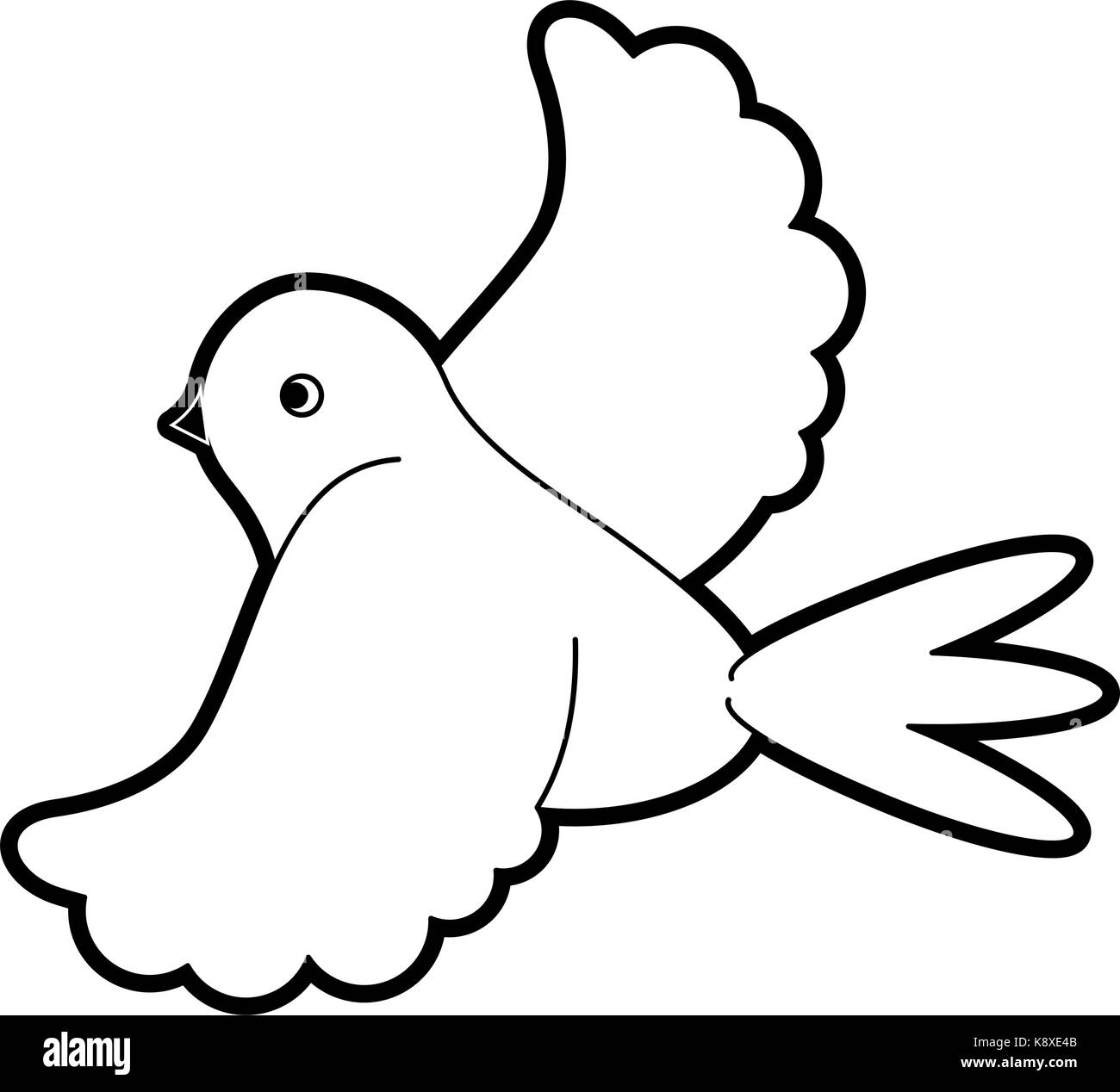 dove flying icon image Stock Vector Image & Art - Alamy