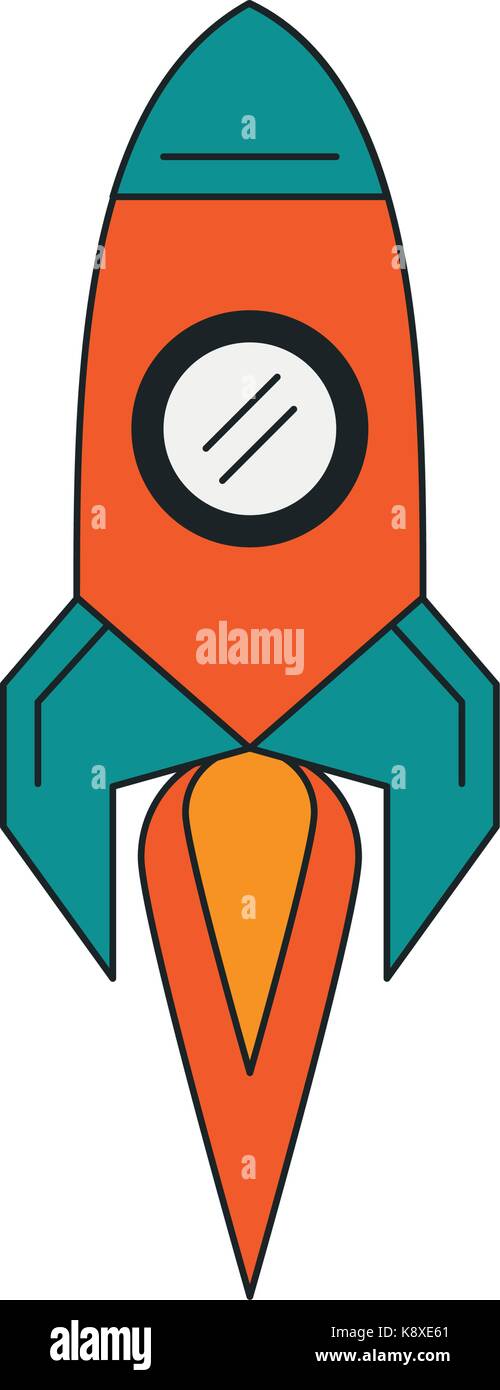flying rocket icon image Stock Vector Image & Art - Alamy
