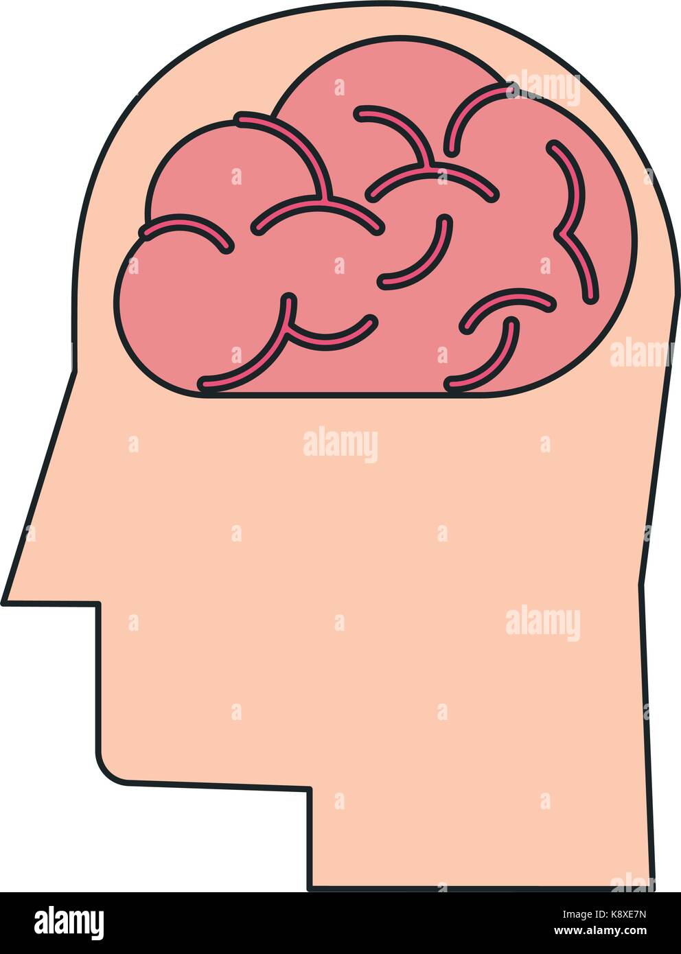 human brain icon image Stock Vector Image & Art - Alamy