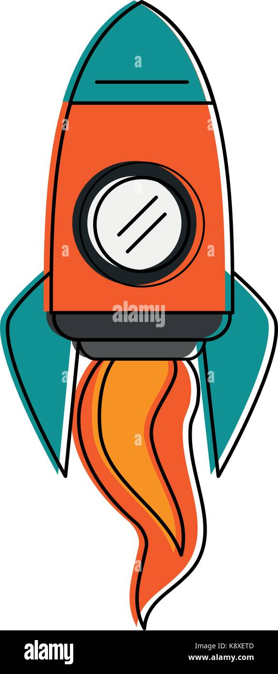 flying rocket icon image Stock Vector Image & Art - Alamy