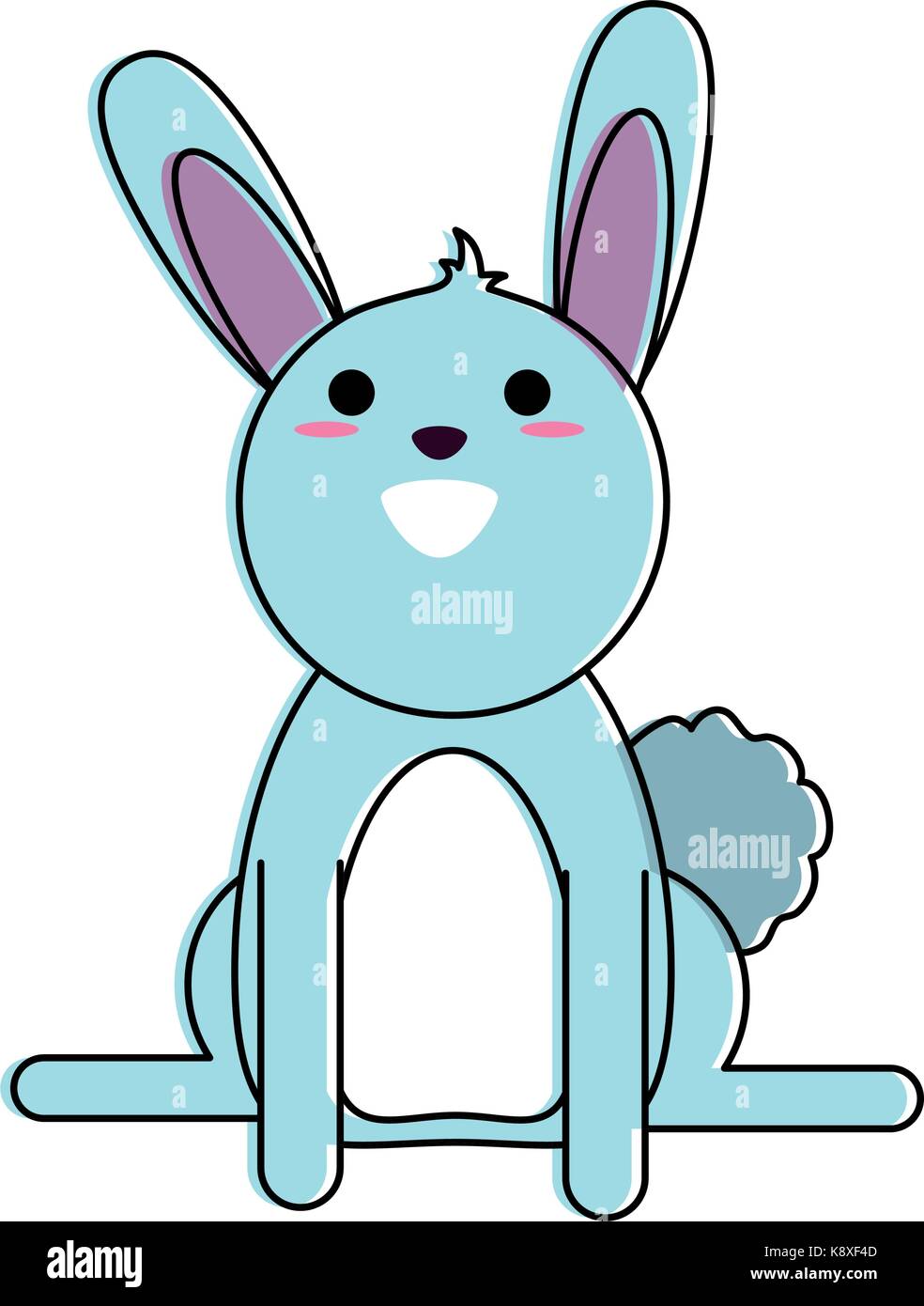 rabbit or bunny cartoon icon image Stock Vector Image & Art - Alamy