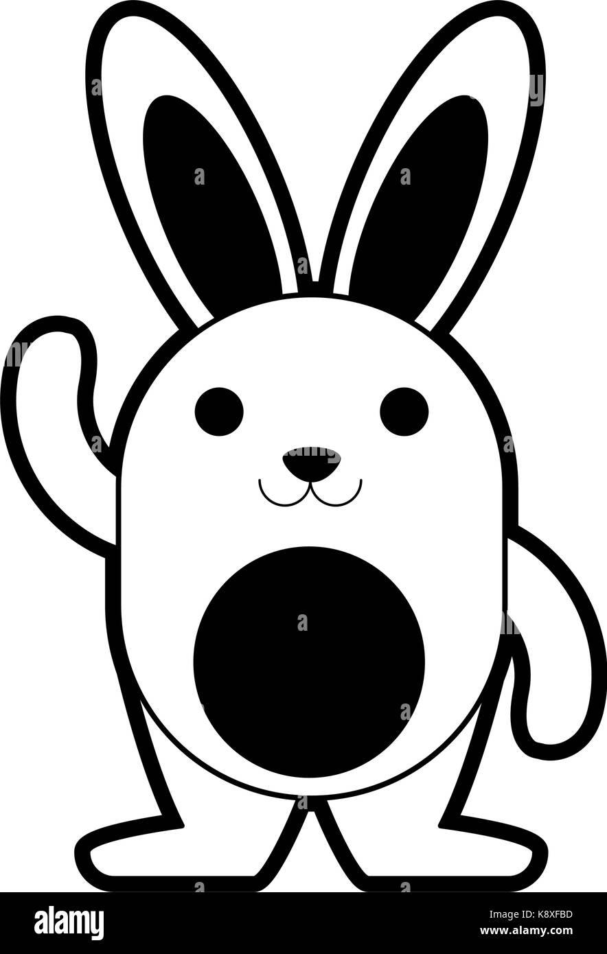 rabbit or bunny cartoon icon image Stock Vector Image & Art - Alamy