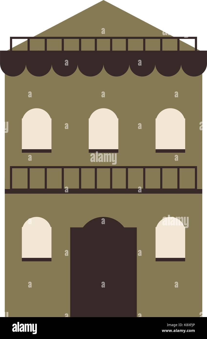 Old factory building exterior Stock Vector Images - Alamy