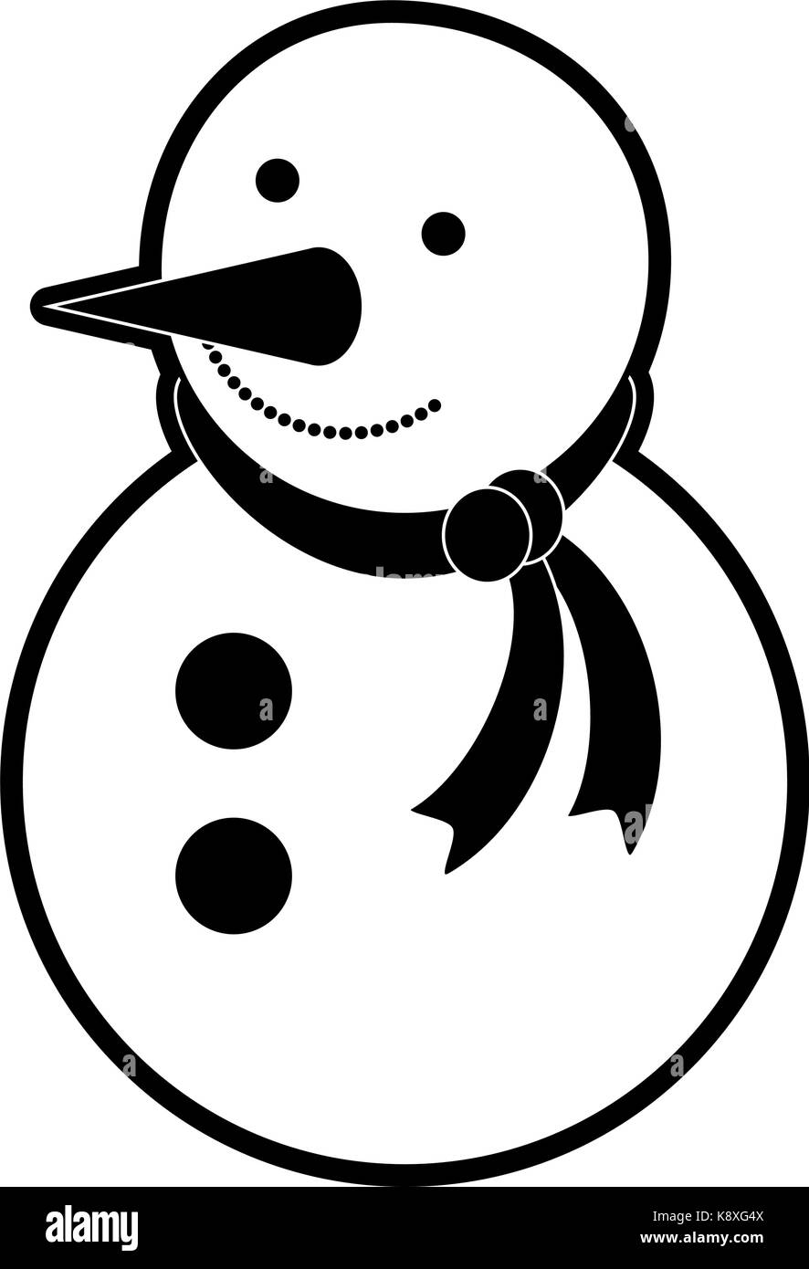 snowman christmas related icon image Stock Vector Image & Art - Alamy
