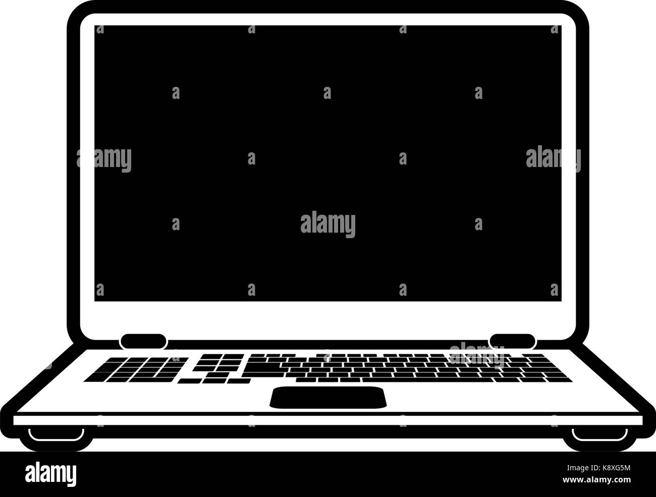 laptop with blank screen icon image Stock Vector Image & Art - Alamy