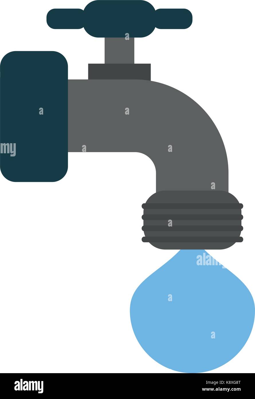 faucet and water drop icon image Stock Vector Image & Art - Alamy